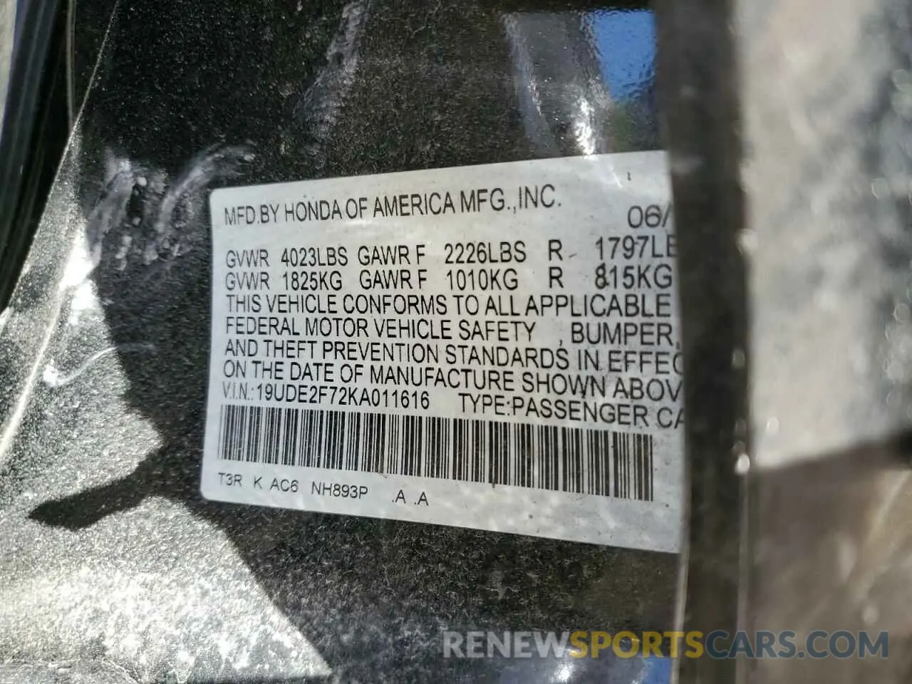 14 Фотография поврежденного автомобиля 19UDE2F72KA011616 ACURA ILX 2019