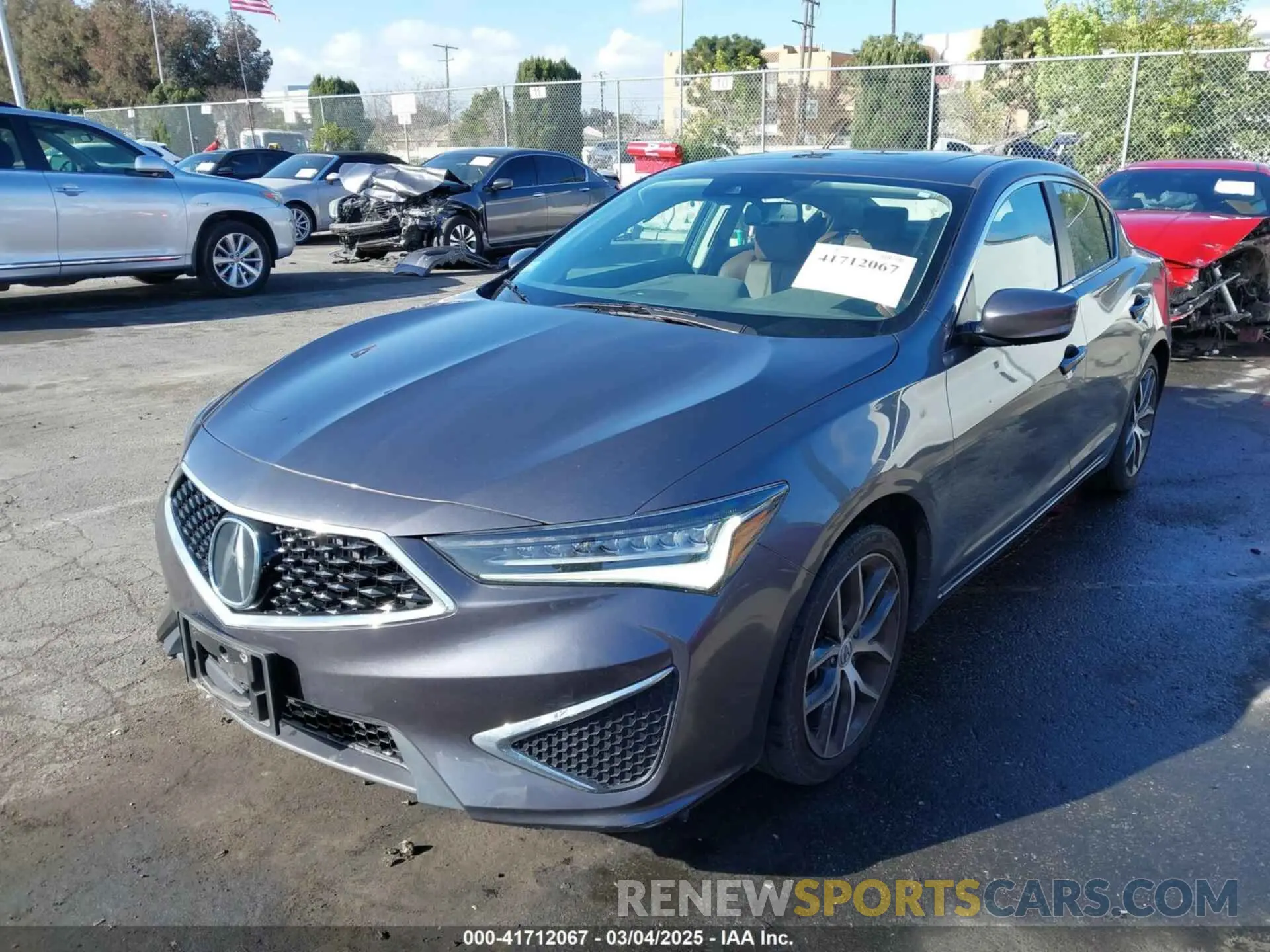 1 Photograph of a damaged car 19UDE2F74KA009785 ACURA ILX 2019