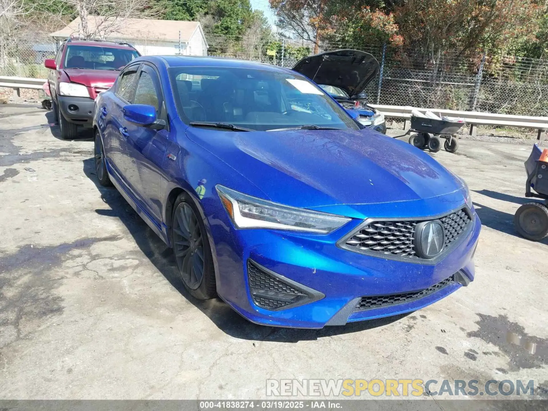 1 Photograph of a damaged car 19UDE2F80KA001840 ACURA ILX 2019