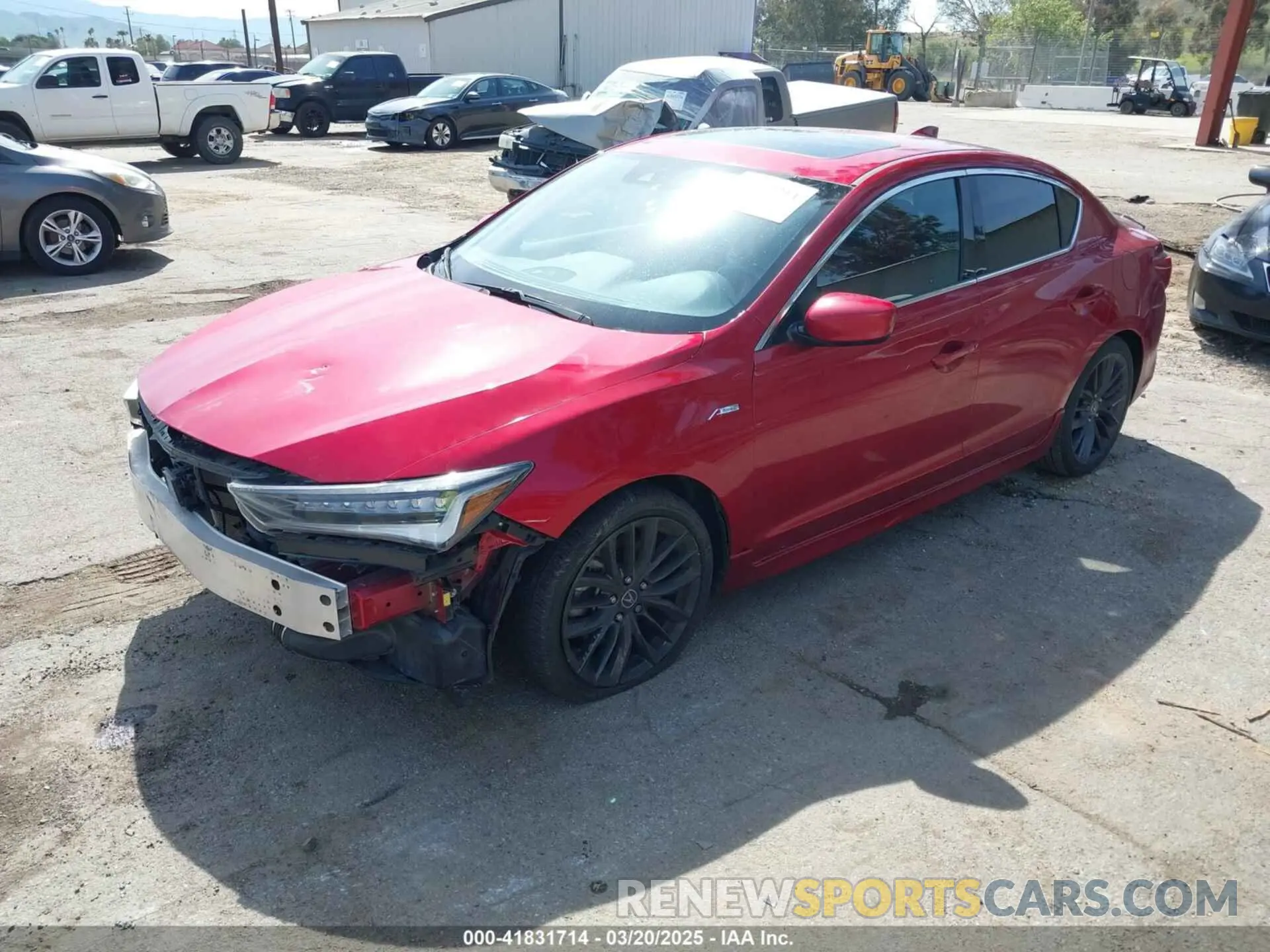 2 Photograph of a damaged car 19UDE2F87KA001723 ACURA ILX 2019