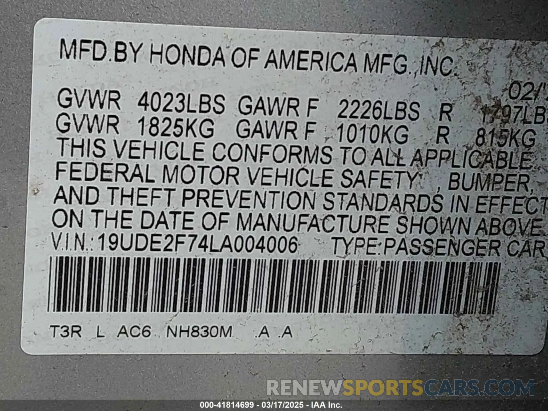 9 Photograph of a damaged car 19UDE2F74LA004006 ACURA ILX 2020