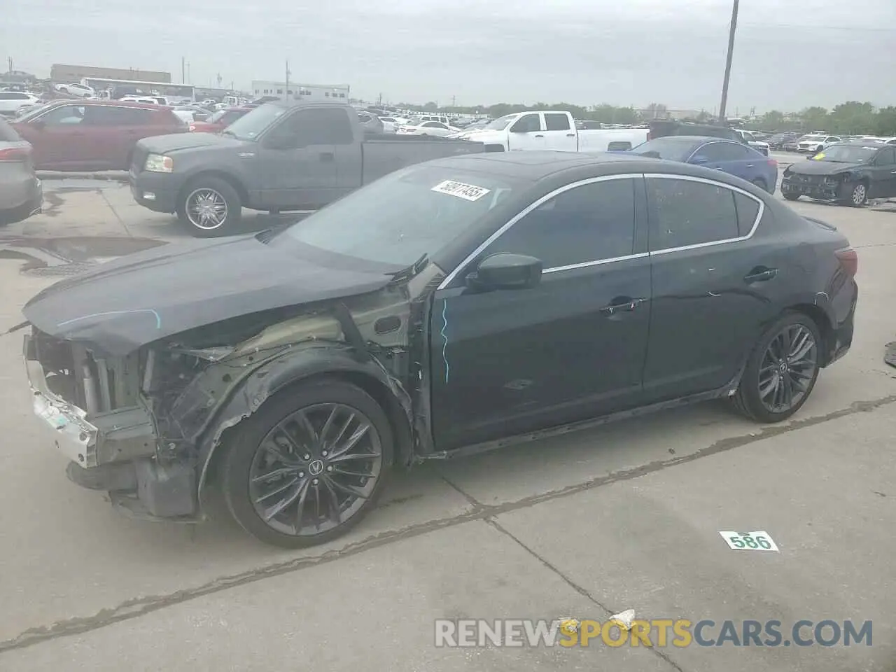 1 Photograph of a damaged car 19UDE2F80LA002777 ACURA ILX 2020