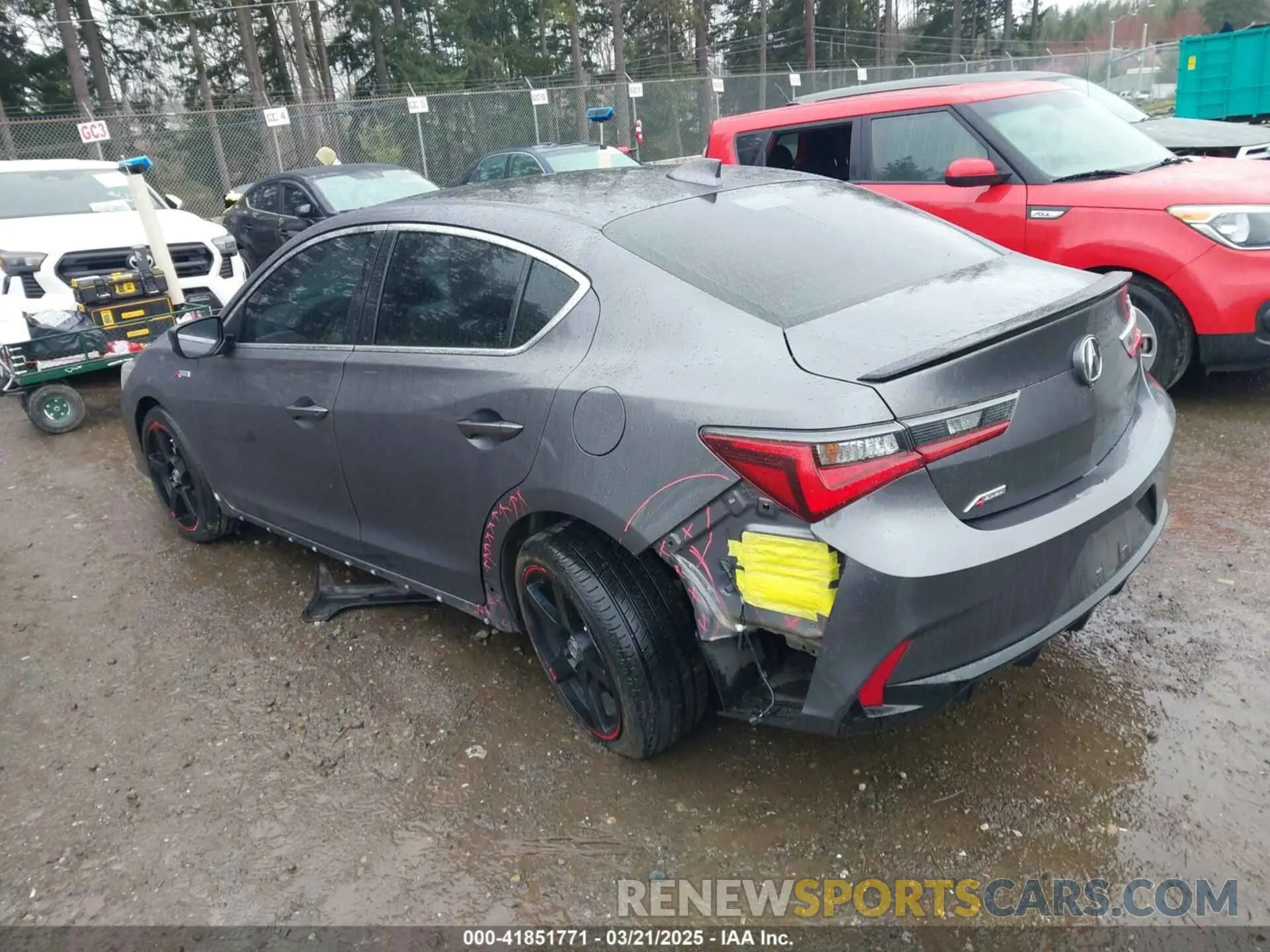 3 Photograph of a damaged car 19UDE2F81LA003713 ACURA ILX 2020