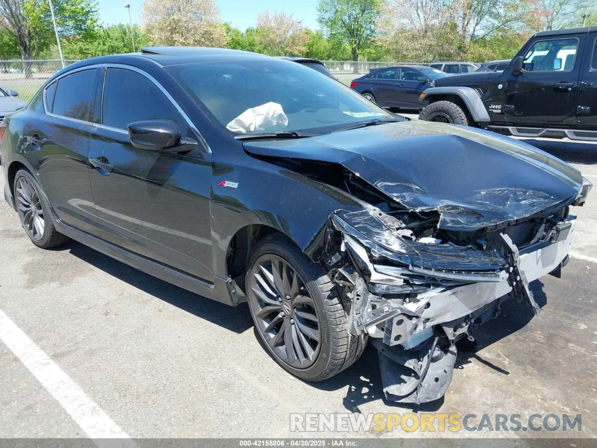 1 Photograph of a damaged car 19UDE2F84LA012020 ACURA ILX 2020