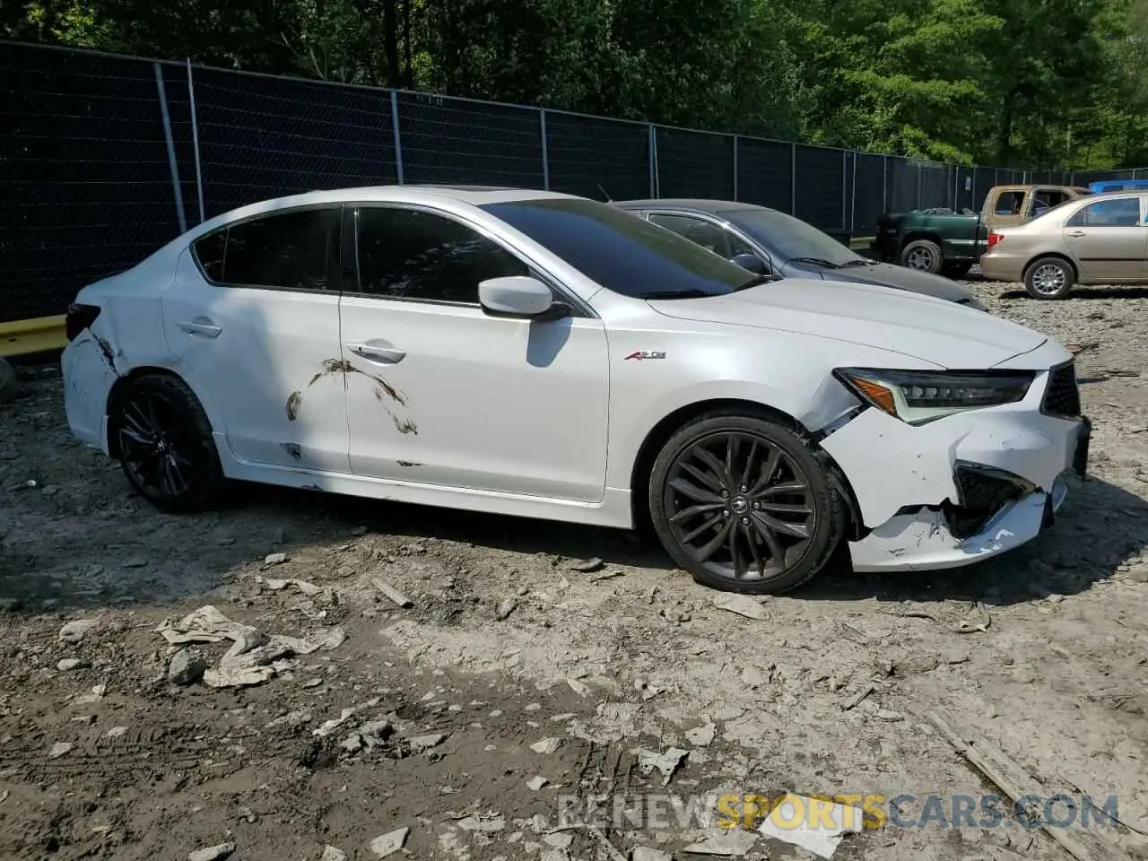 4 Фотография поврежденного автомобиля 19UDE2F87LA001741 ACURA ILX 2020