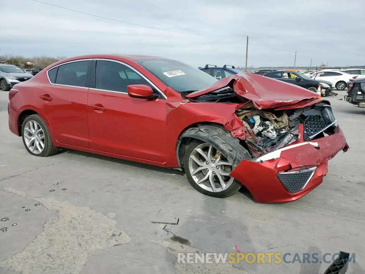 4 Фотография поврежденного автомобиля 19UDE2F31MA001658 ACURA ILX 2021