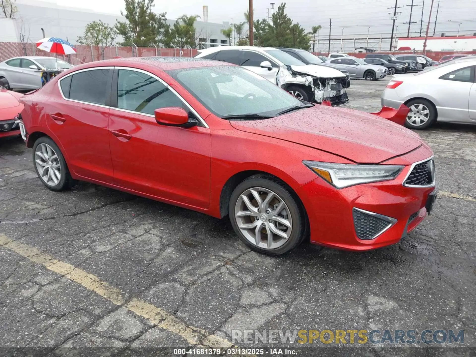 1 Photograph of a damaged car 19UDE2F31MA009226 ACURA ILX 2021
