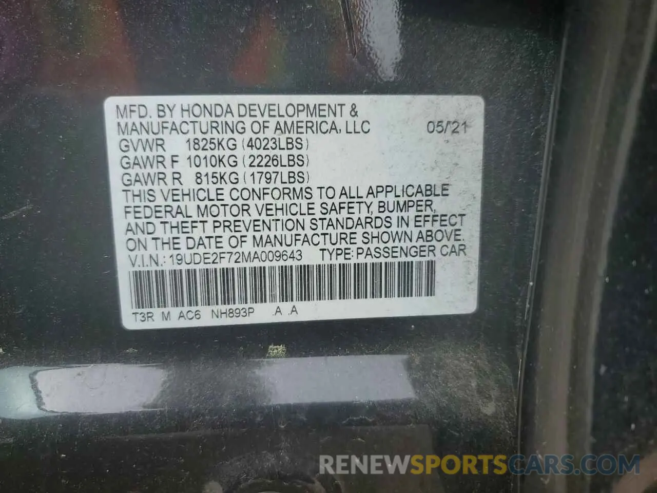 14 Фотография поврежденного автомобиля 19UDE2F72MA009643 ACURA ILX 2021