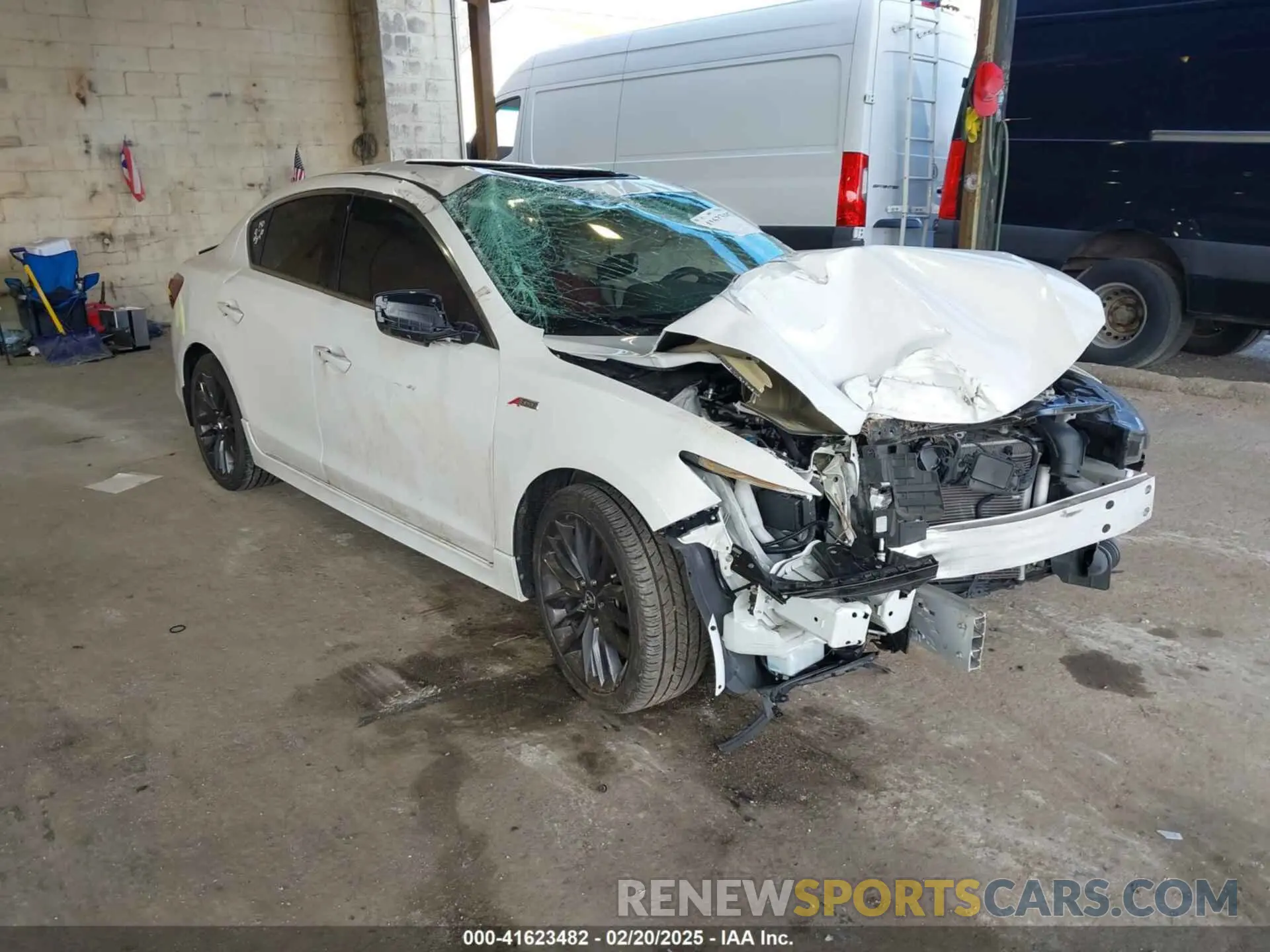 1 Photograph of a damaged car 19UDE2F80MA003543 ACURA ILX 2021