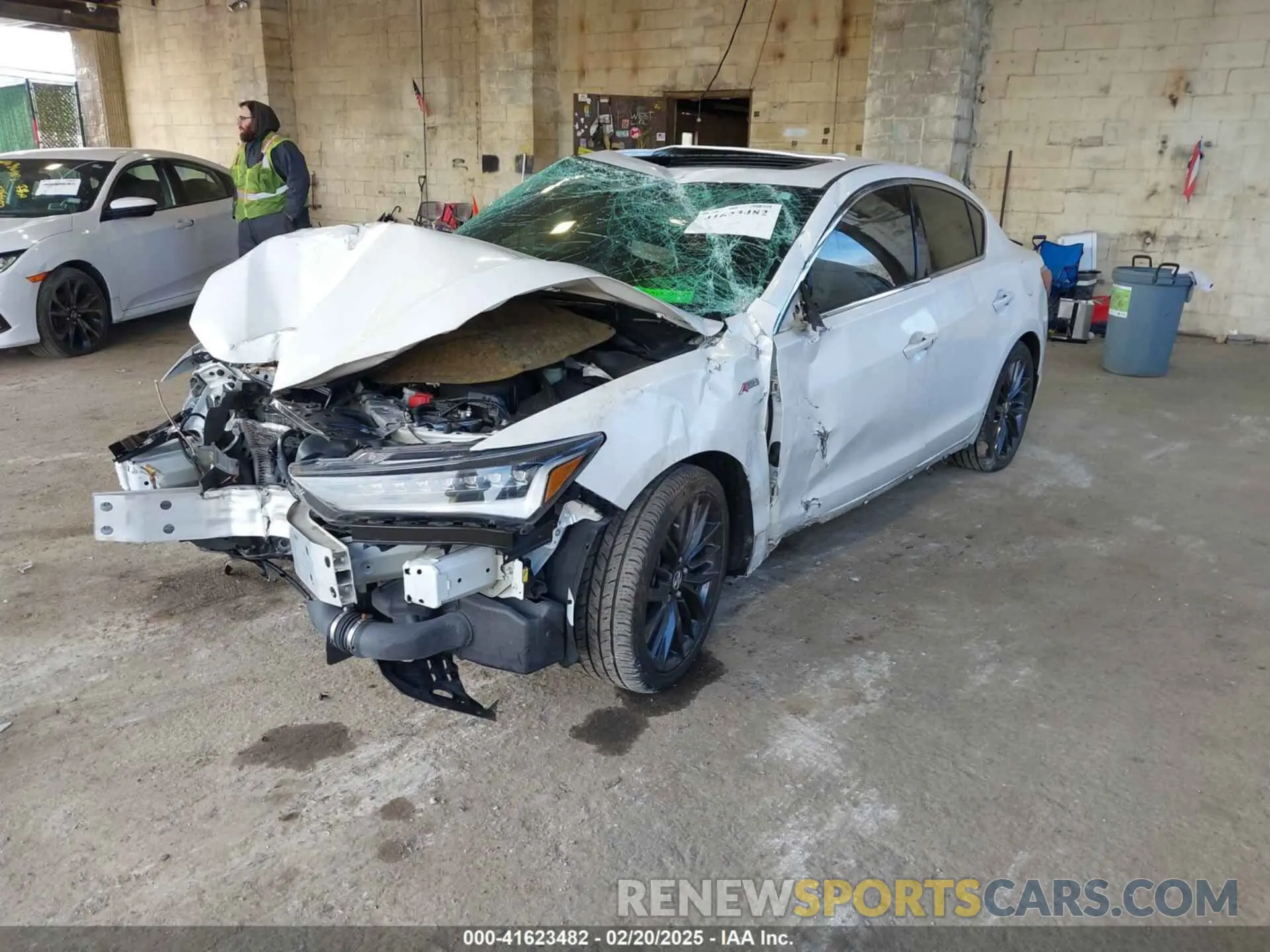 2 Photograph of a damaged car 19UDE2F80MA003543 ACURA ILX 2021