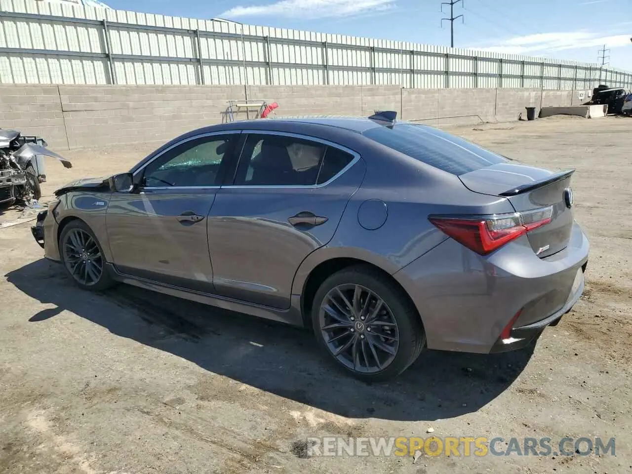 2 Фотография поврежденного автомобиля 19UDE2F87MA007637 ACURA ILX 2021