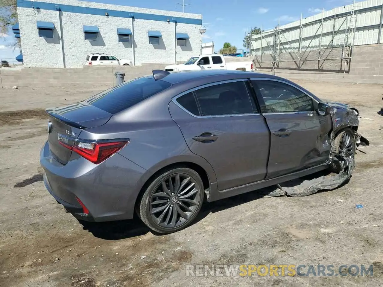 3 Фотография поврежденного автомобиля 19UDE2F87MA007637 ACURA ILX 2021