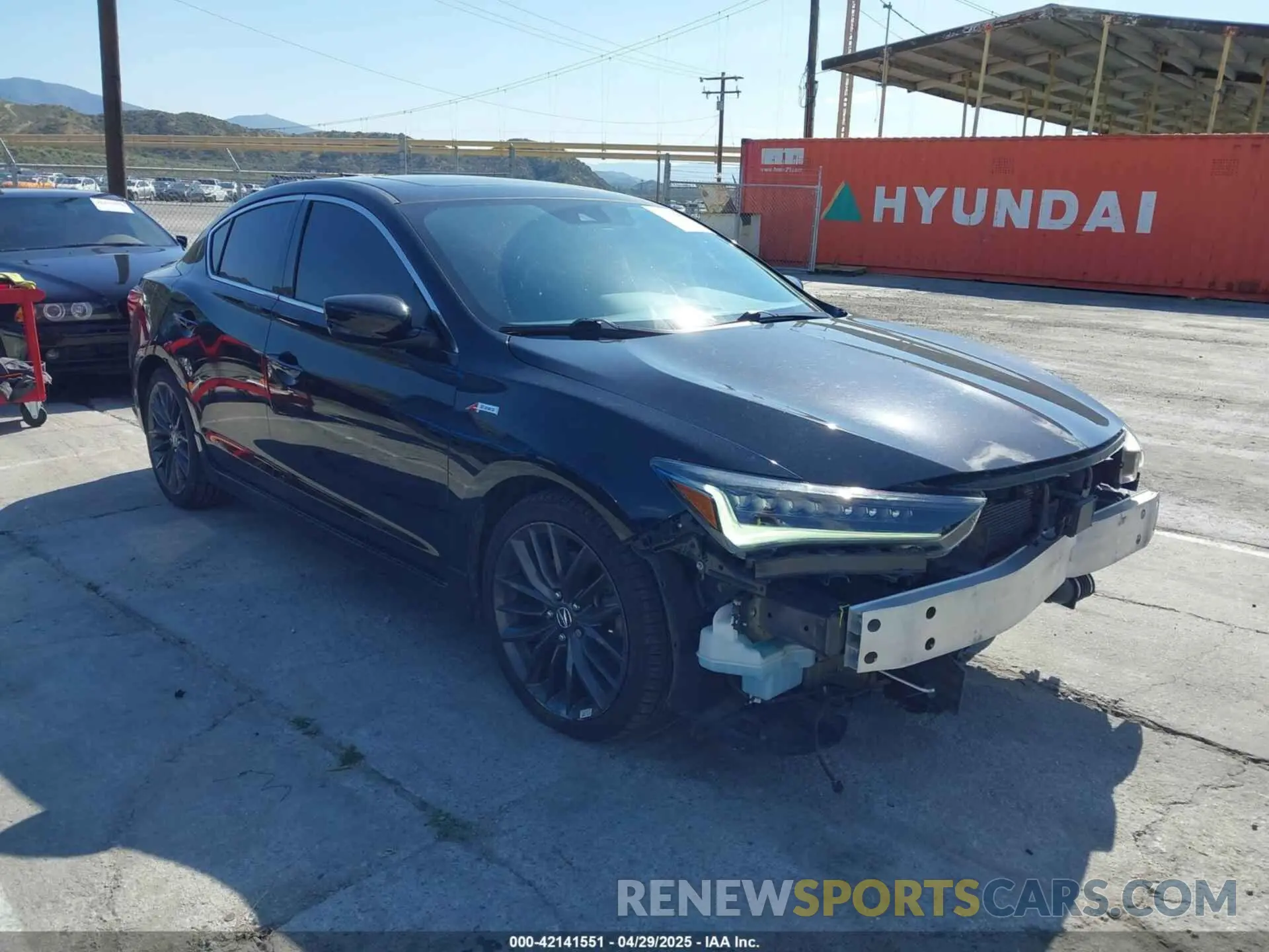 1 Photograph of a damaged car 19UDE2F88MA009039 ACURA ILX 2021