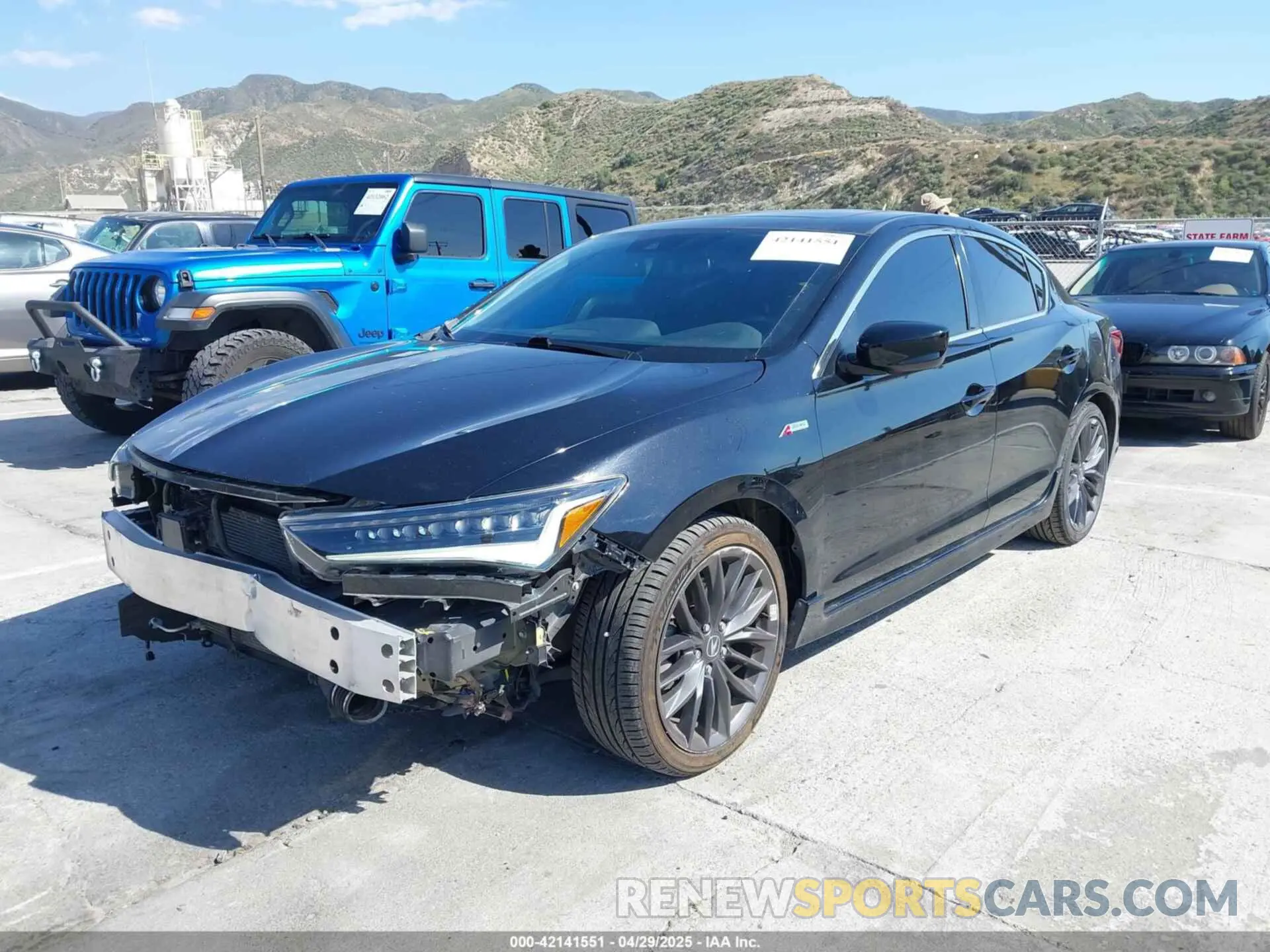 2 Photograph of a damaged car 19UDE2F88MA009039 ACURA ILX 2021