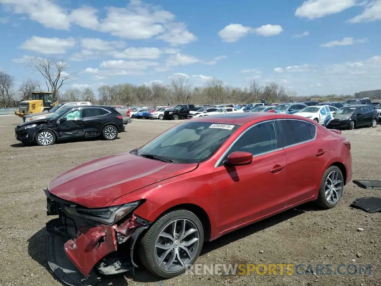 1 Photograph of a damaged car 19UDE2F71NA000899 ACURA ILX 2022
