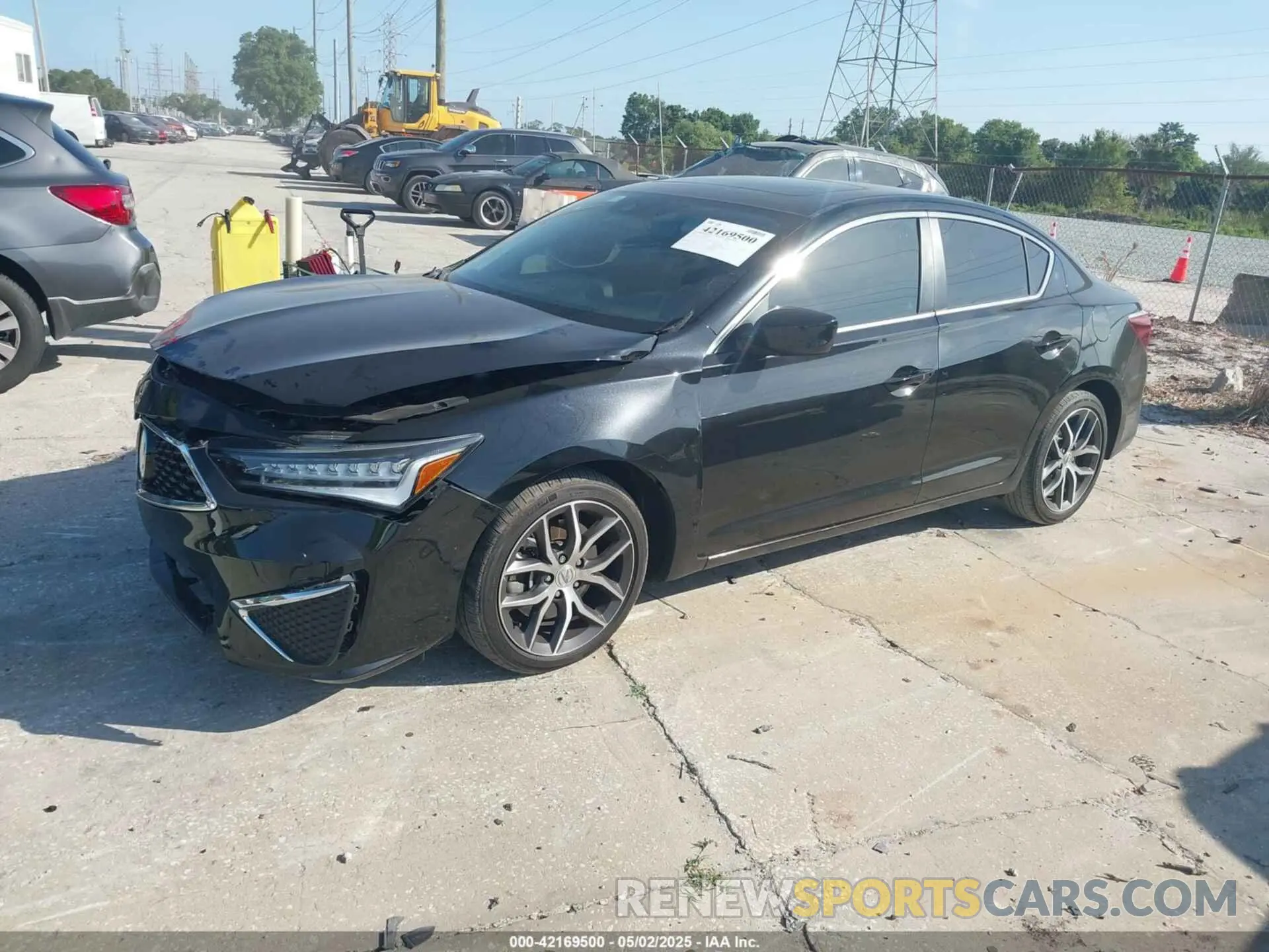 2 Фотография поврежденного автомобиля 19UDE2F74NA002307 ACURA ILX 2022
