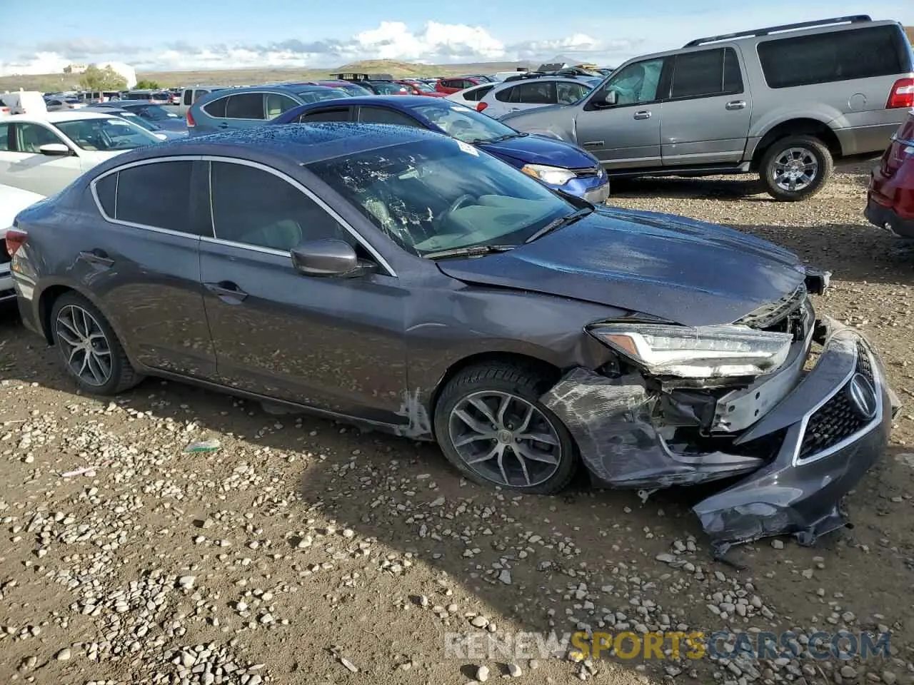 4 Фотография поврежденного автомобиля 19UDE2F75NA000811 ACURA ILX 2022