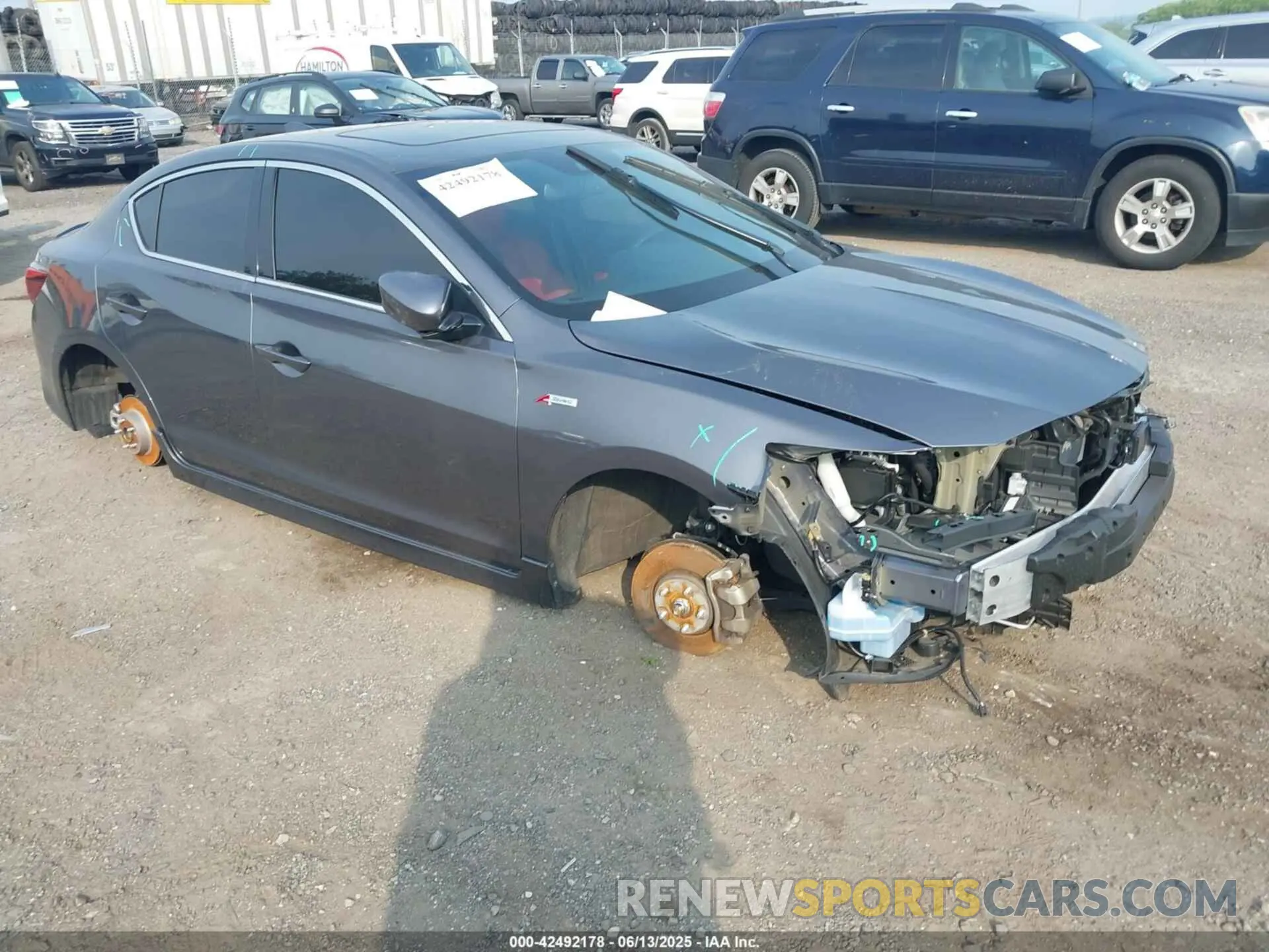 1 Фотография поврежденного автомобиля 19UDE2F82NA005909 ACURA ILX 2022