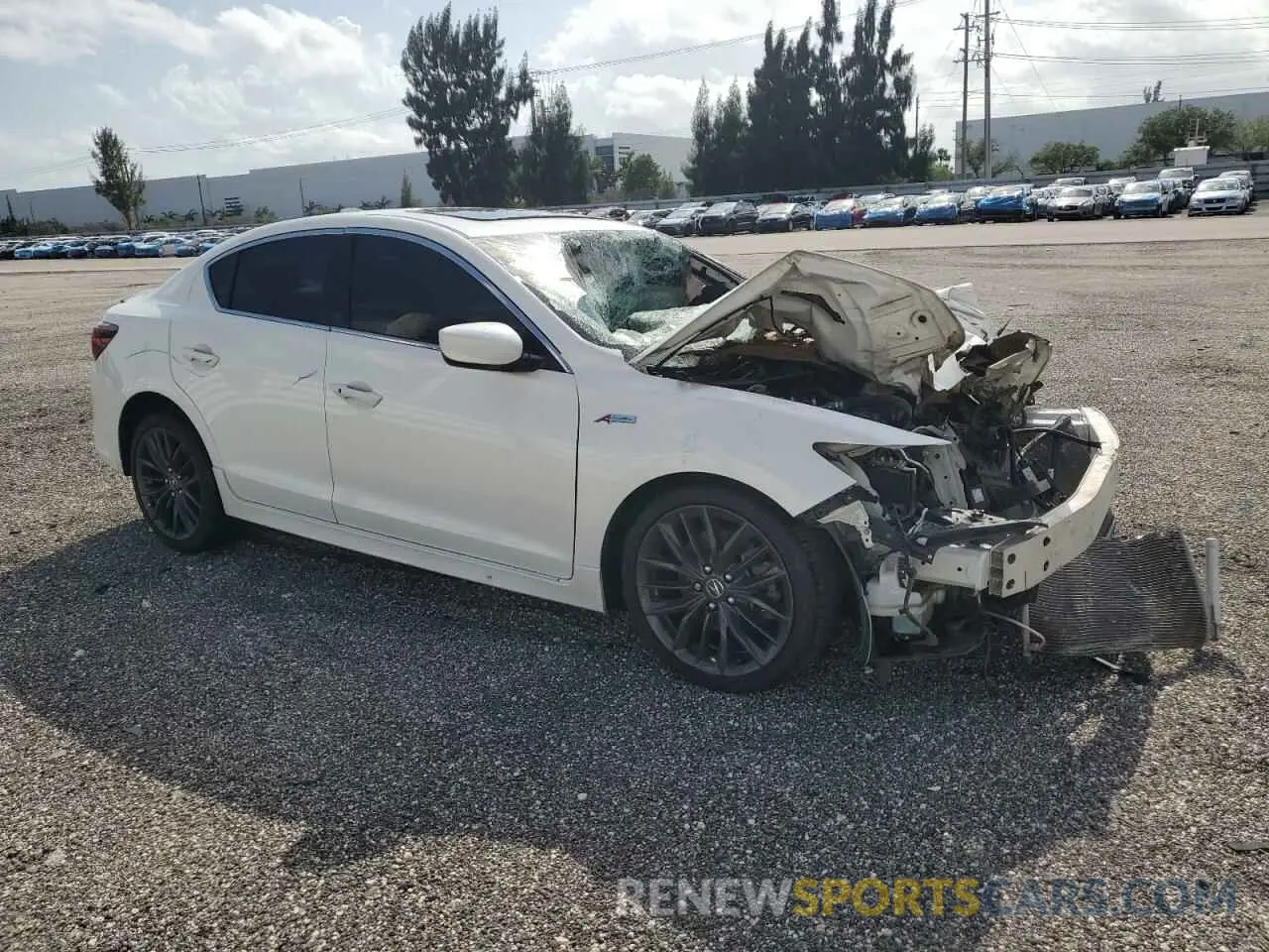 4 Фотография поврежденного автомобиля 19UDE2F82NA008860 ACURA ILX 2022