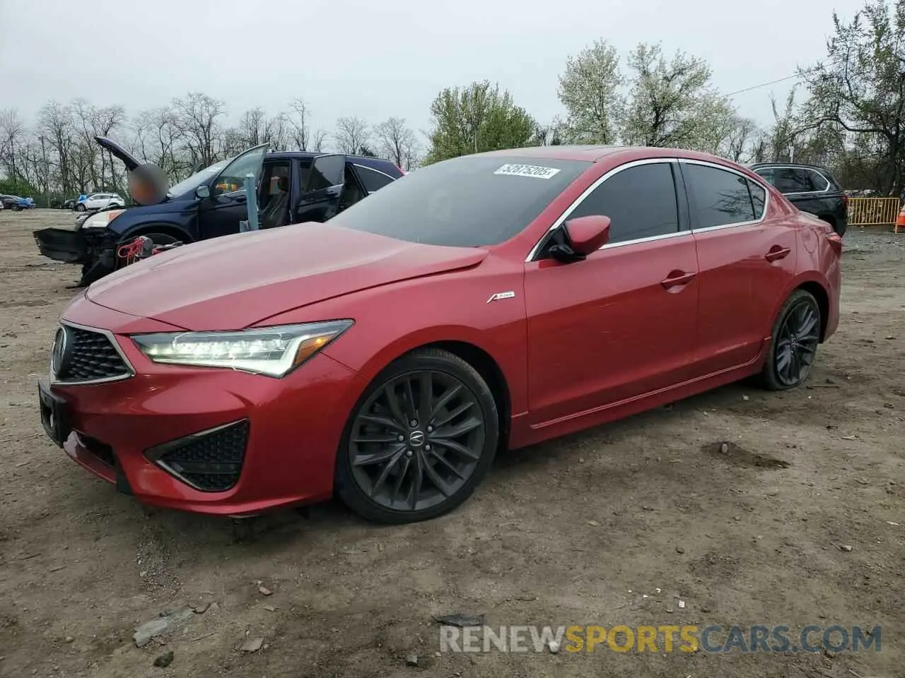 1 Photograph of a damaged car 19UDE2F86NA000339 ACURA ILX 2022