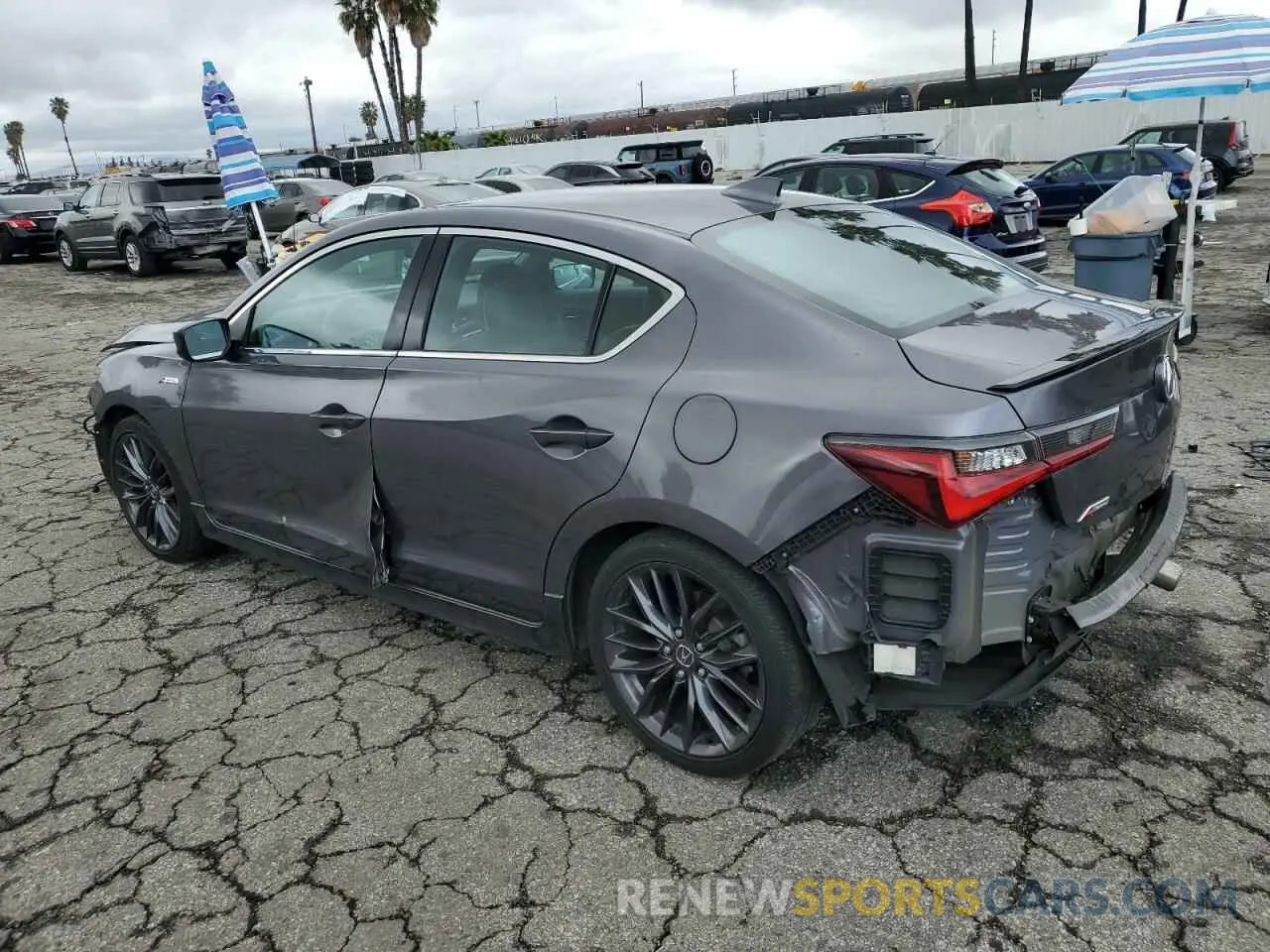 2 Фотография поврежденного автомобиля 19UDE2F89NA002909 ACURA ILX 2022