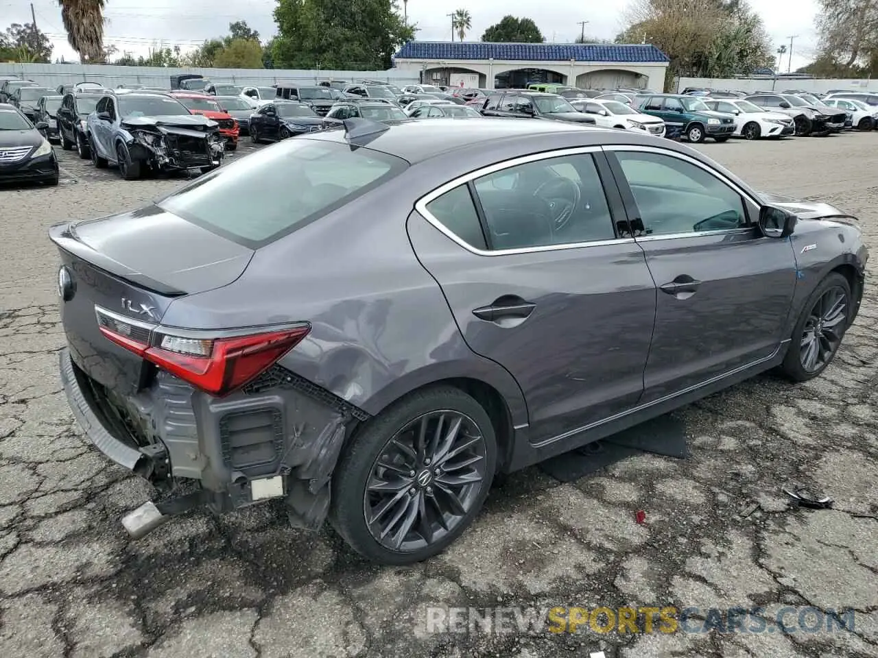 3 Фотография поврежденного автомобиля 19UDE2F89NA002909 ACURA ILX 2022