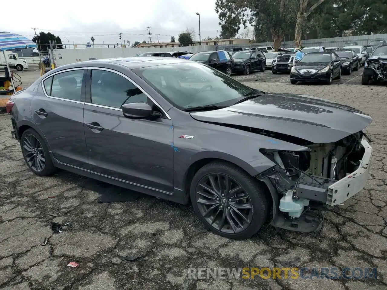 4 Фотография поврежденного автомобиля 19UDE2F89NA002909 ACURA ILX 2022