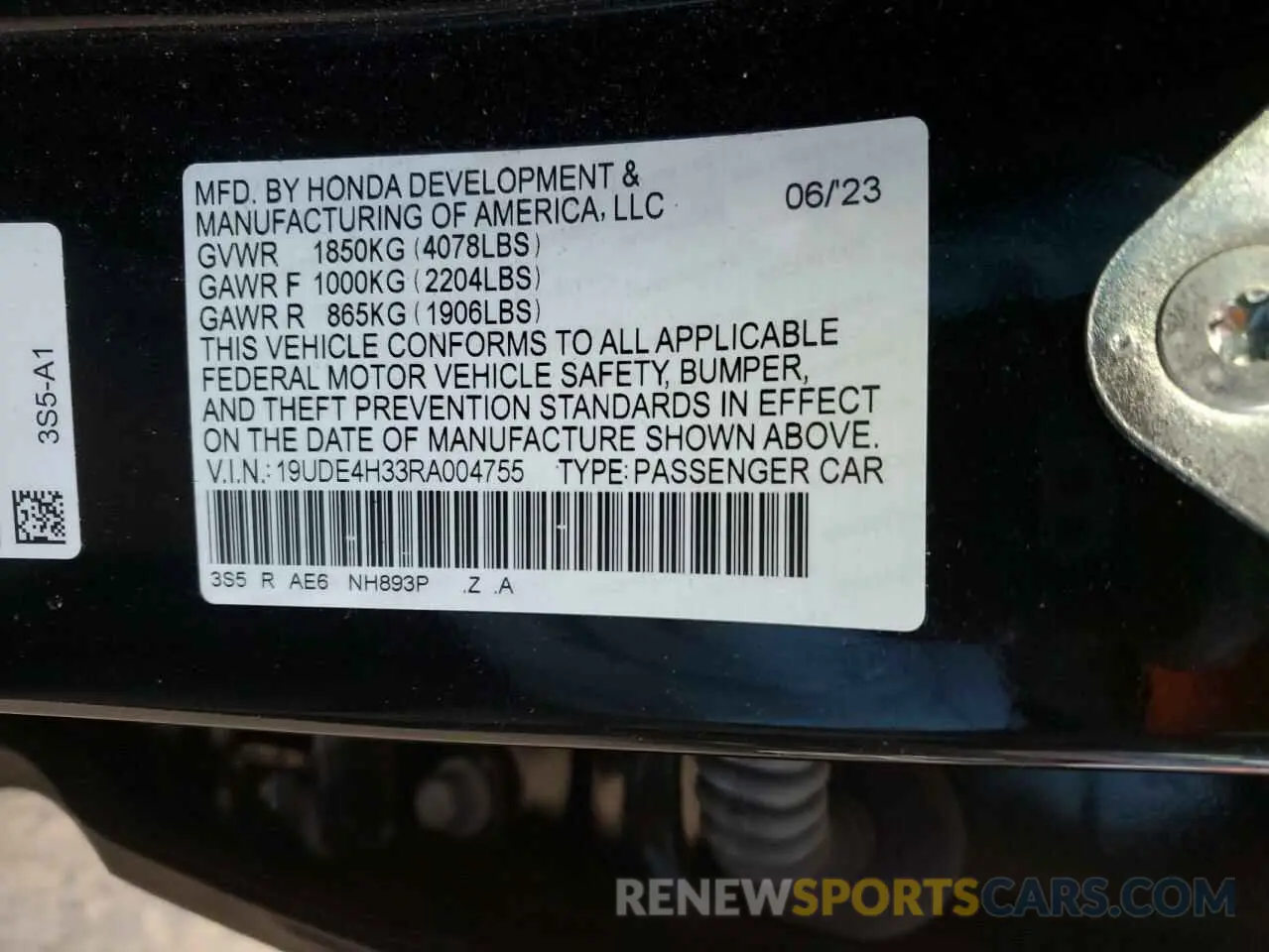 12 Фотография поврежденного автомобиля 19UDE4H33RA004755 ACURA INTEGRA A- 2024