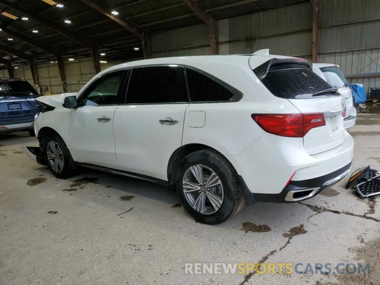 2 Photograph of a damaged car 5J8YD3H31KL012880 ACURA MDX 2019