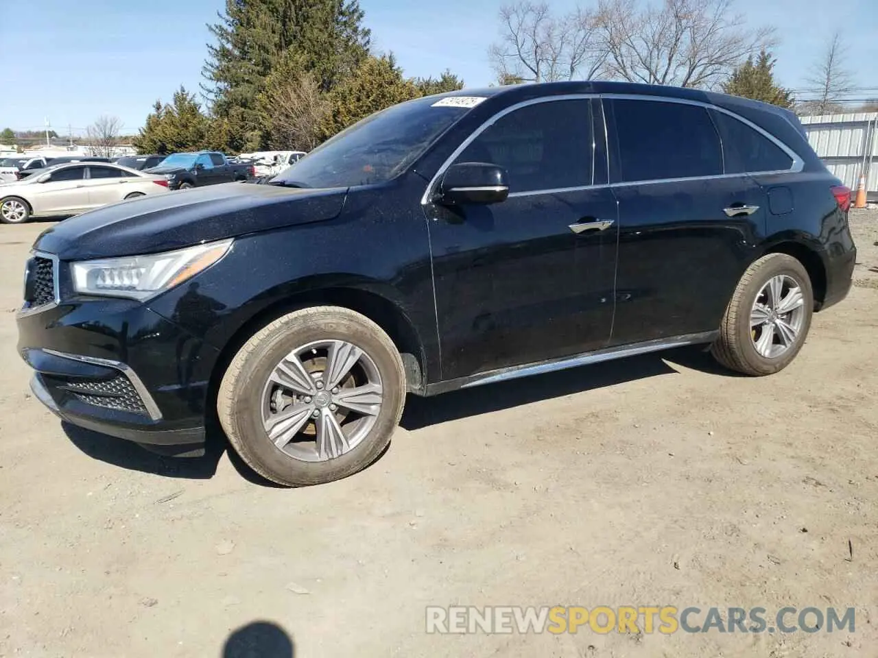 1 Photograph of a damaged car 5J8YD3H36KL011322 ACURA MDX 2019