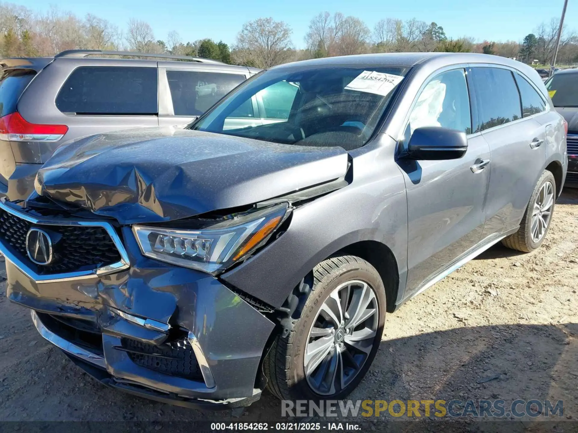 2 Photograph of a damaged car 5J8YD3H58KL011856 ACURA MDX 2019