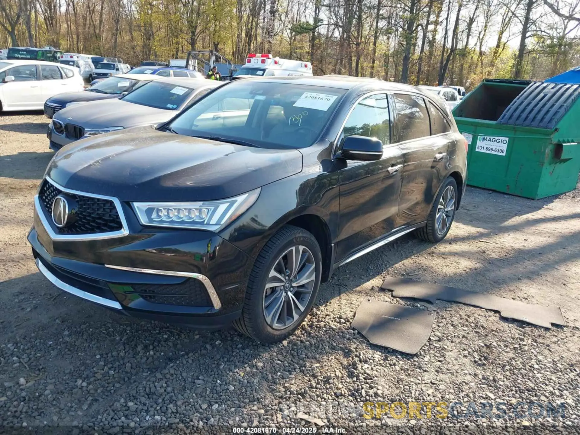2 Photograph of a damaged car 5J8YD3H58KL012747 ACURA MDX 2019