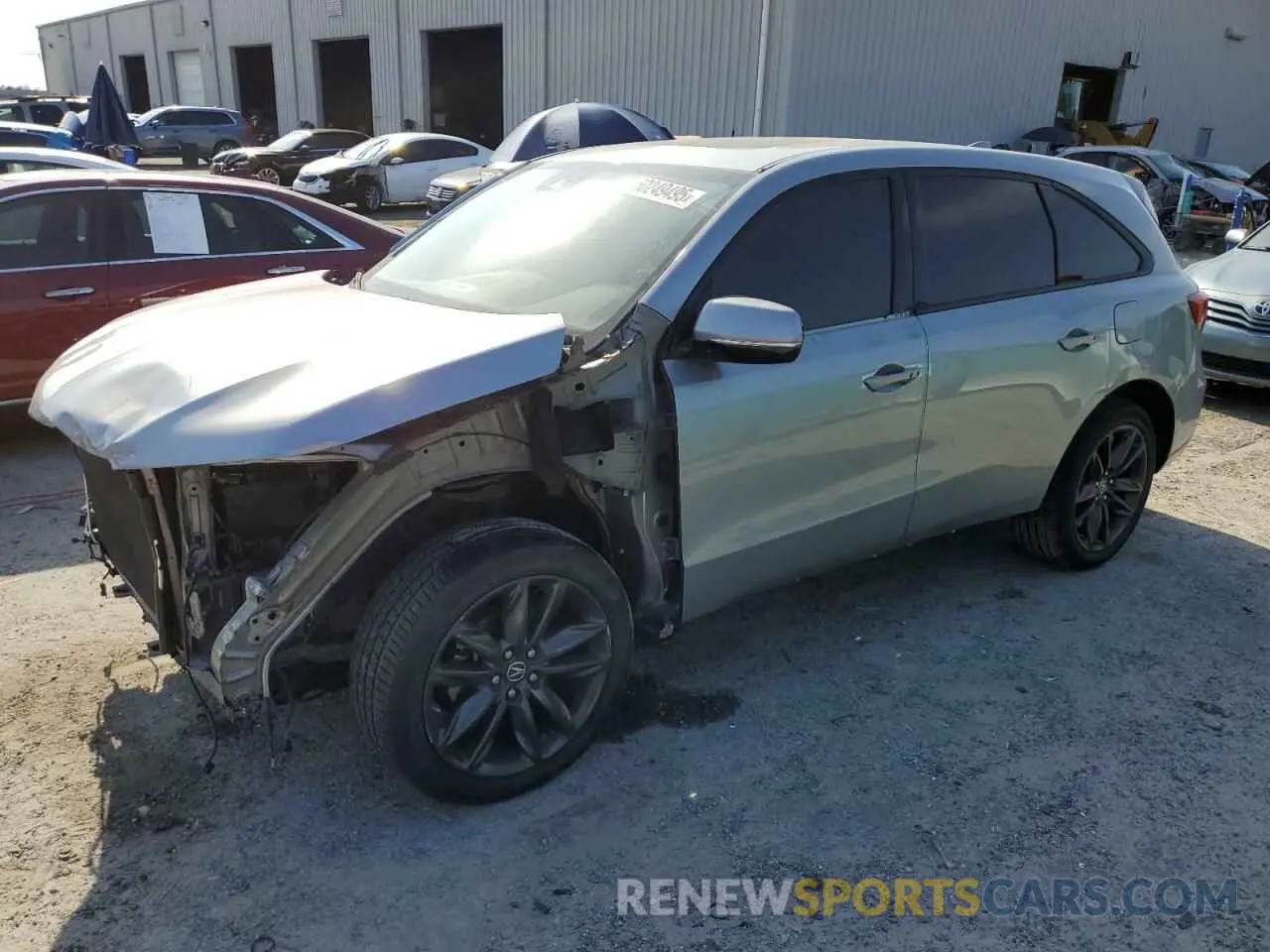 1 Photograph of a damaged car 5J8YD4H07KL010627 ACURA MDX 2019