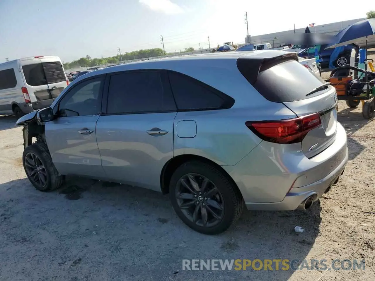 2 Photograph of a damaged car 5J8YD4H07KL010627 ACURA MDX 2019