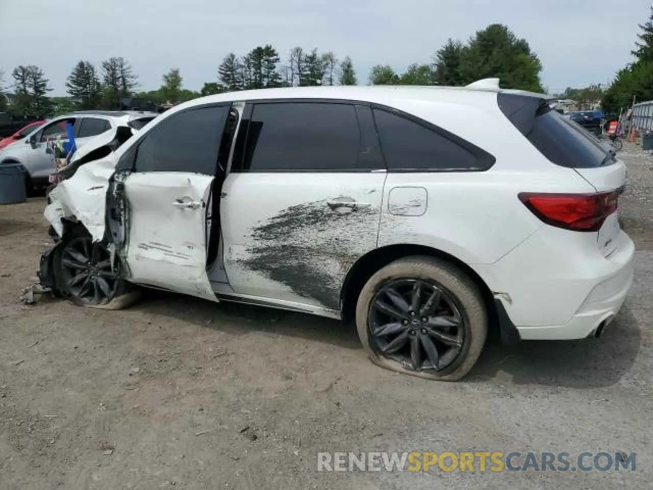 2 Photograph of a damaged car 5J8YD4H09KL802102 ACURA MDX 2019