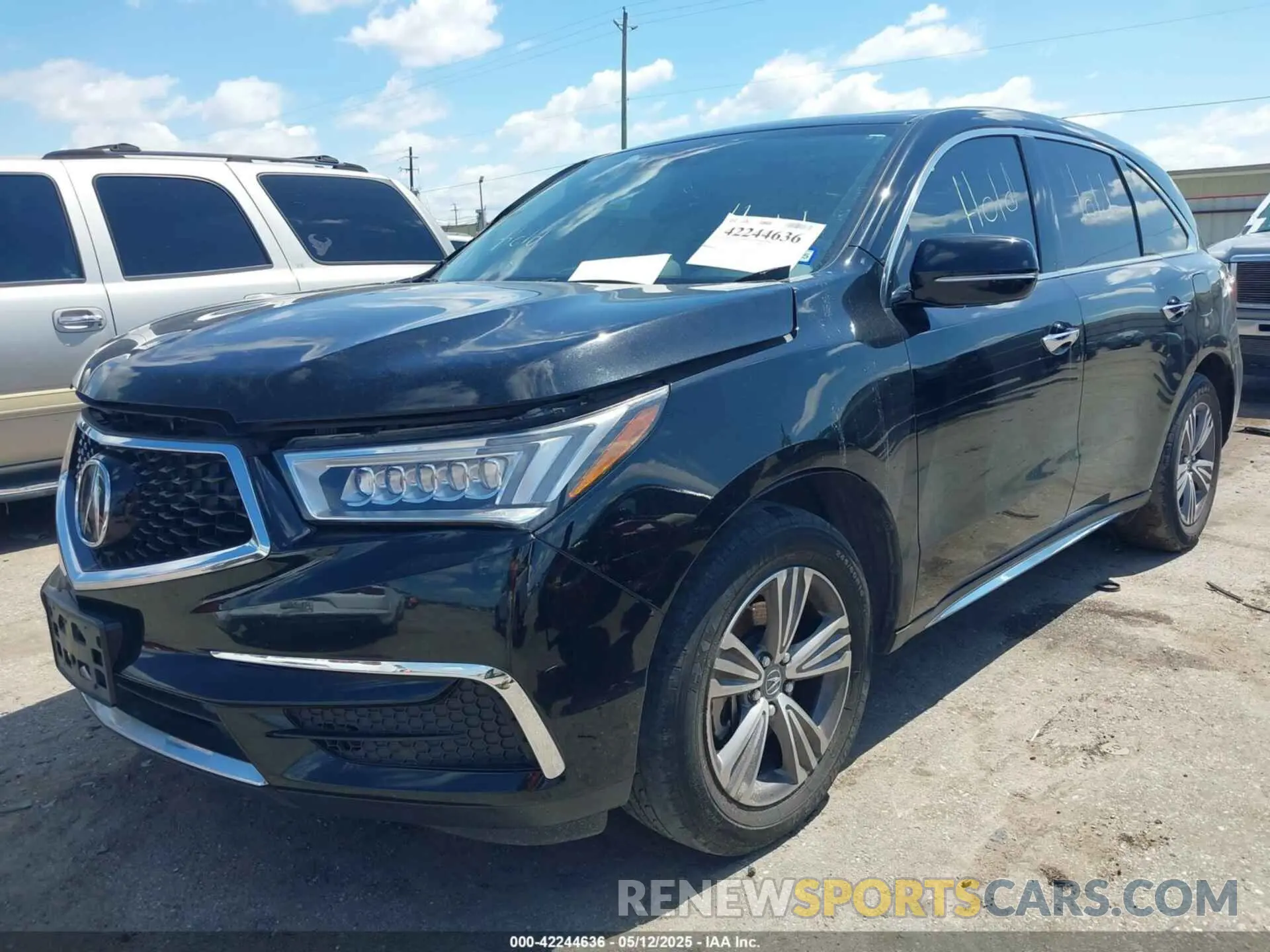 2 Photograph of a damaged car 5J8YD4H33KL036278 ACURA MDX 2019