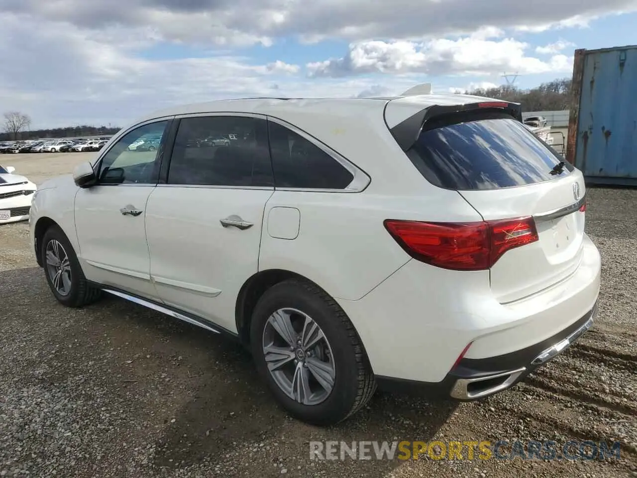 2 Photograph of a damaged car 5J8YD4H39KL018108 ACURA MDX 2019
