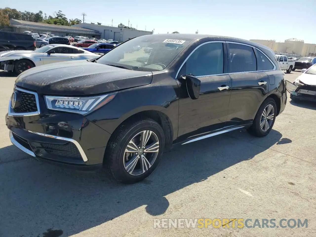 1 Photograph of a damaged car 5J8YD4H39KL025382 ACURA MDX 2019