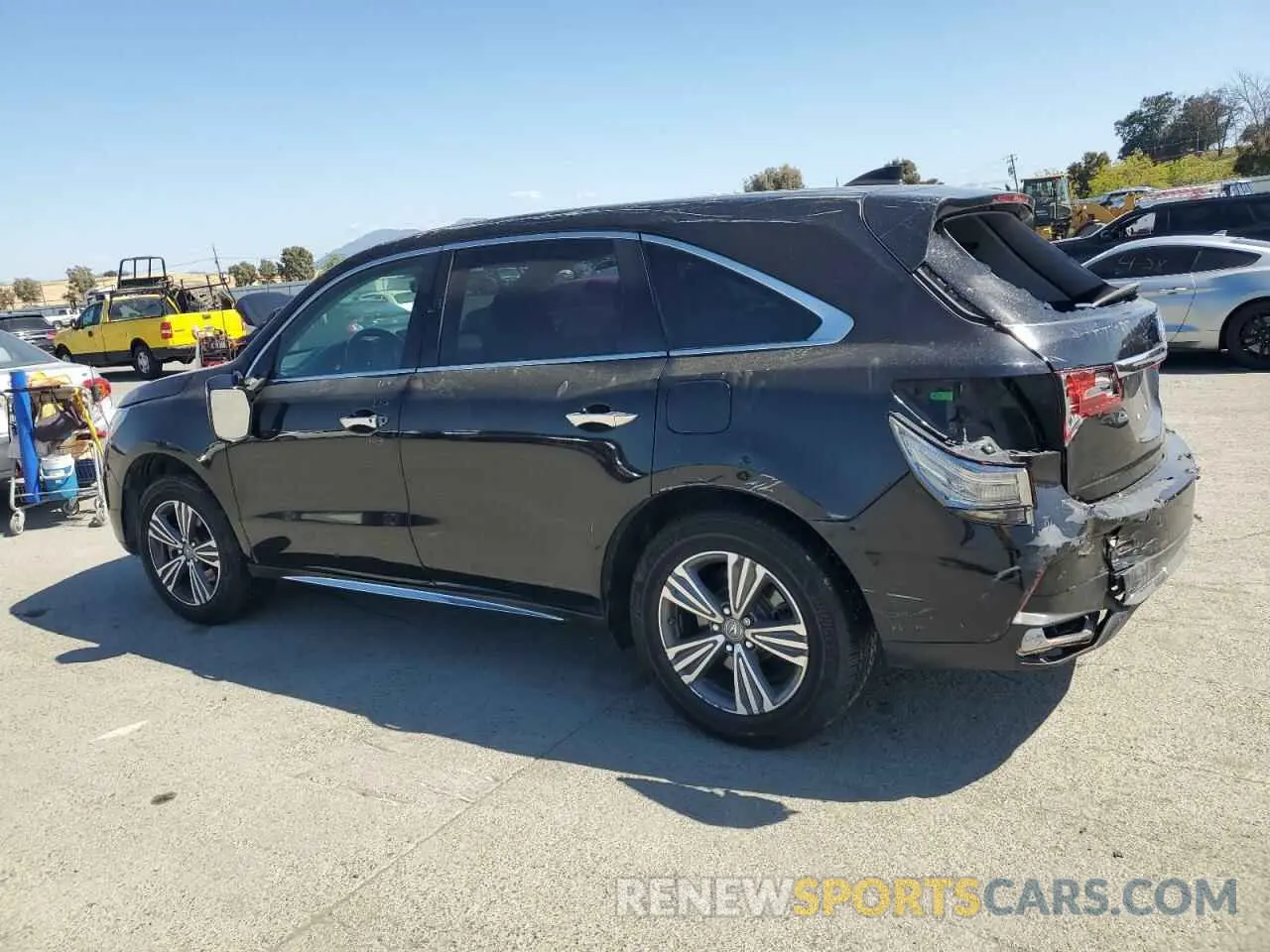 2 Photograph of a damaged car 5J8YD4H39KL025382 ACURA MDX 2019