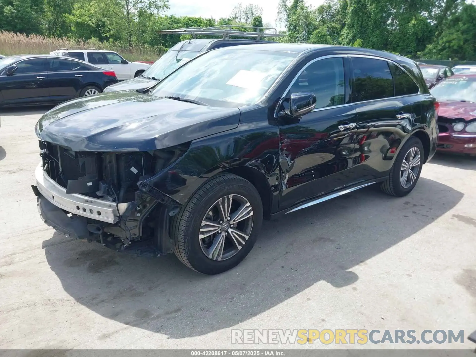 2 Photograph of a damaged car 5J8YD4H39KL034129 ACURA MDX 2019