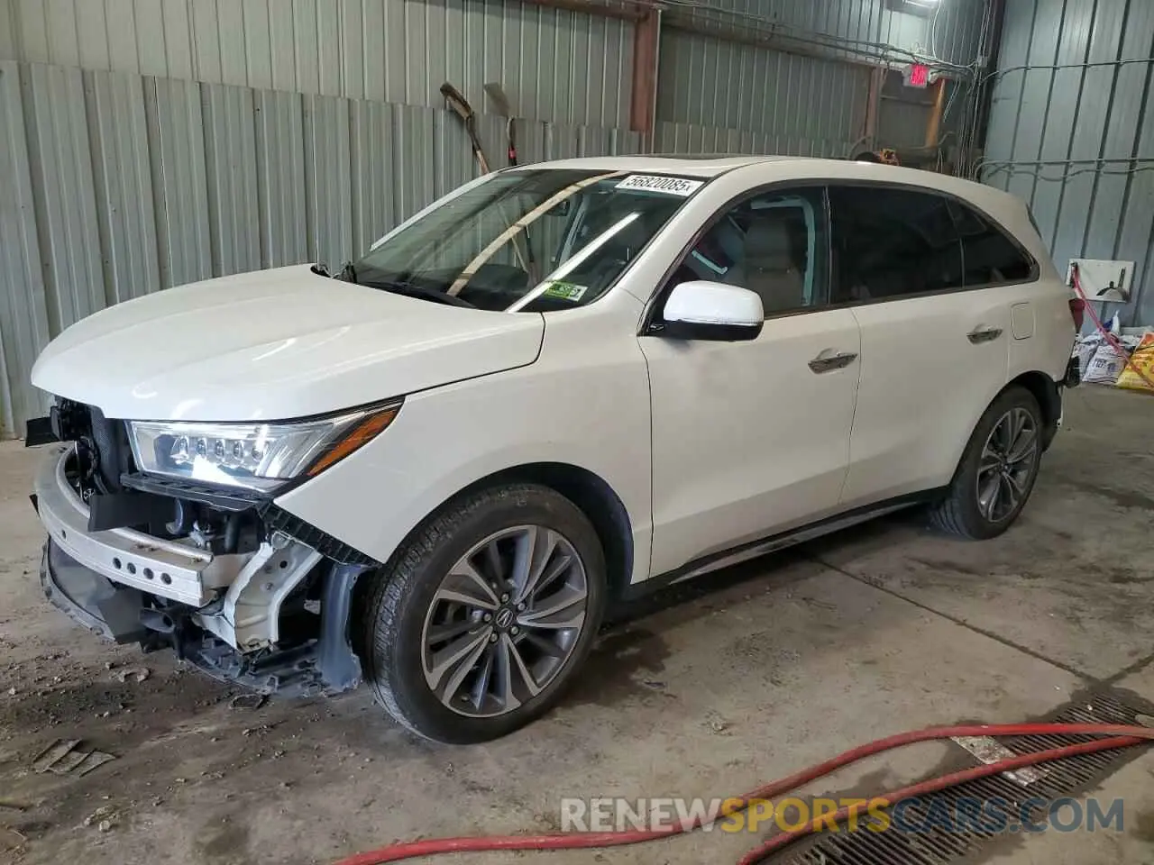 1 Photograph of a damaged car 5J8YD4H50KL016670 ACURA MDX 2019