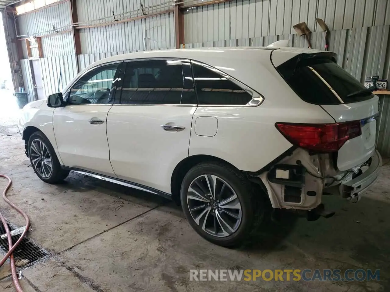 2 Photograph of a damaged car 5J8YD4H50KL016670 ACURA MDX 2019
