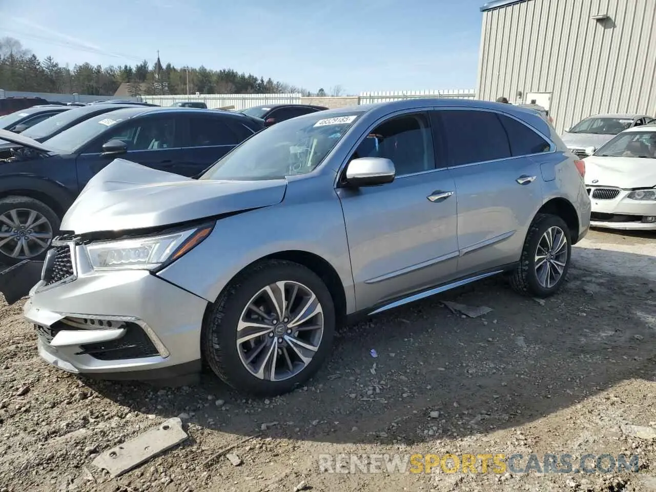 1 Photograph of a damaged car 5J8YD4H53KL030353 ACURA MDX 2019