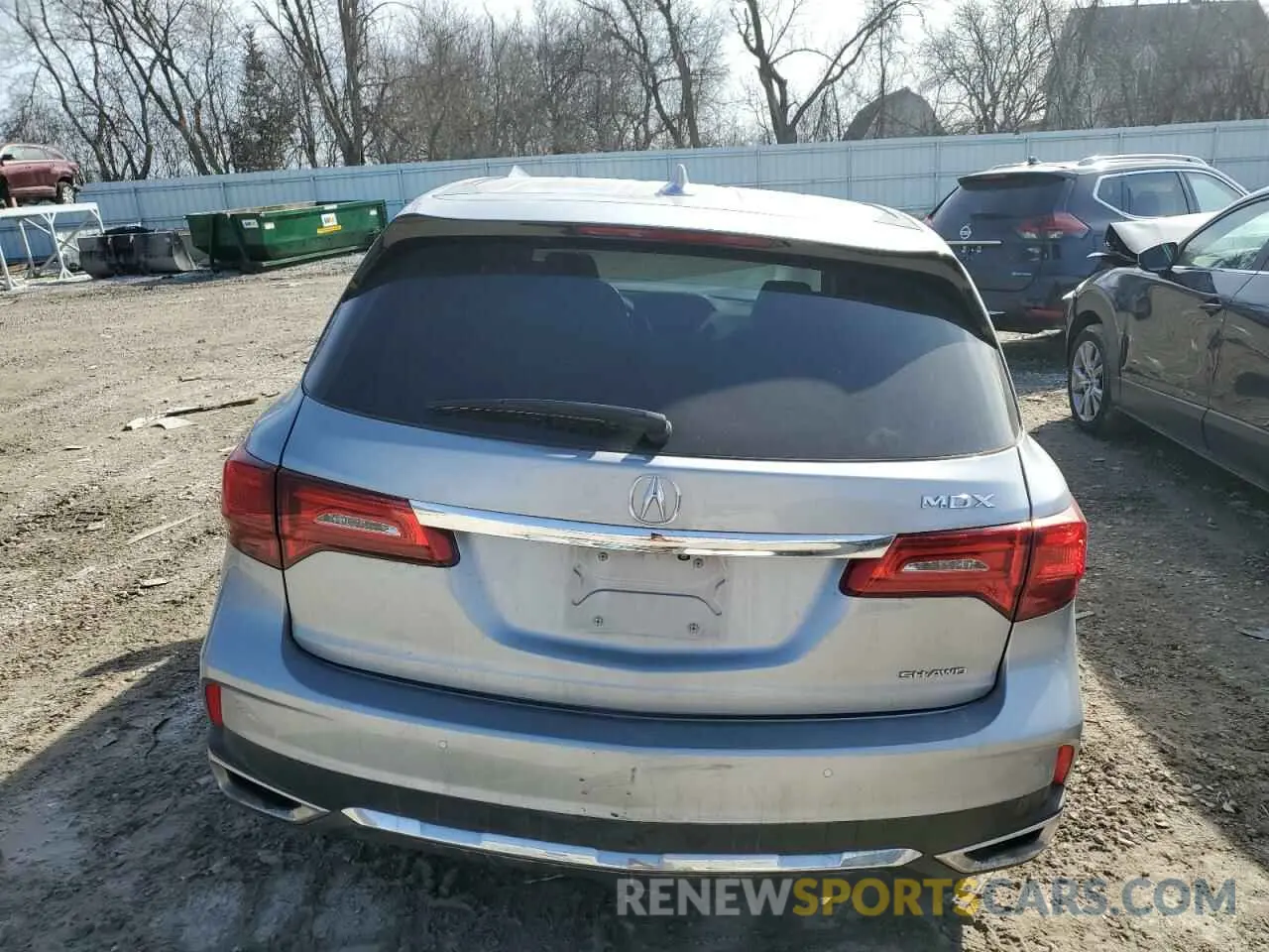 6 Photograph of a damaged car 5J8YD4H53KL030353 ACURA MDX 2019
