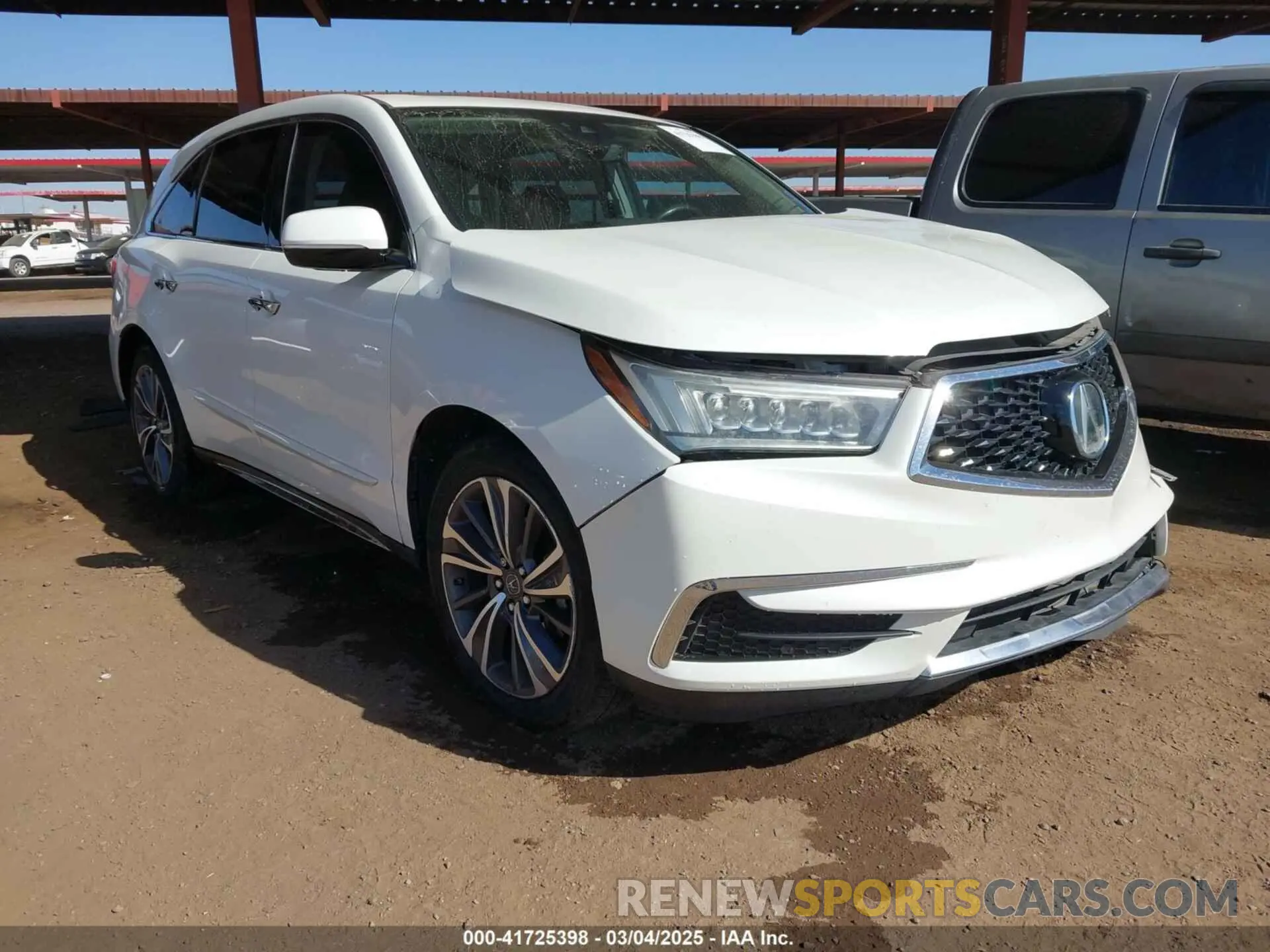 1 Photograph of a damaged car 5J8YD4H55KL000156 ACURA MDX 2019