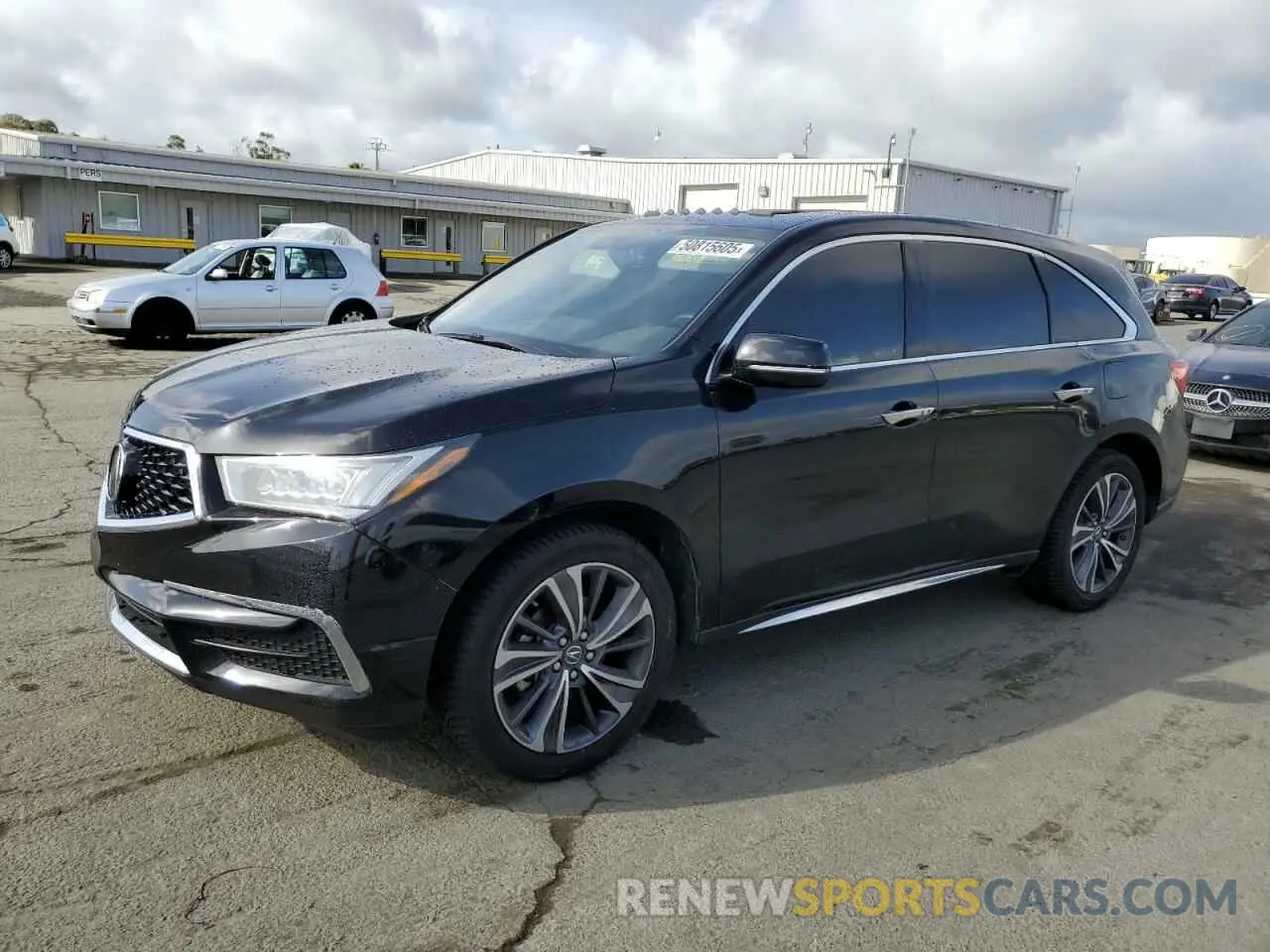 1 Photograph of a damaged car 5J8YD4H56KL022702 ACURA MDX 2019