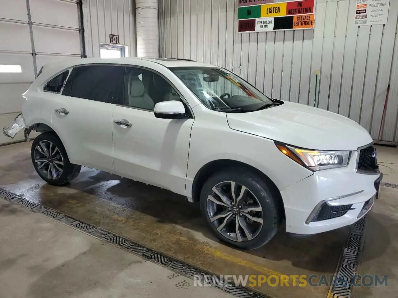 4 Фотография поврежденного автомобиля 5J8YD4H81KL003761 ACURA MDX 2019