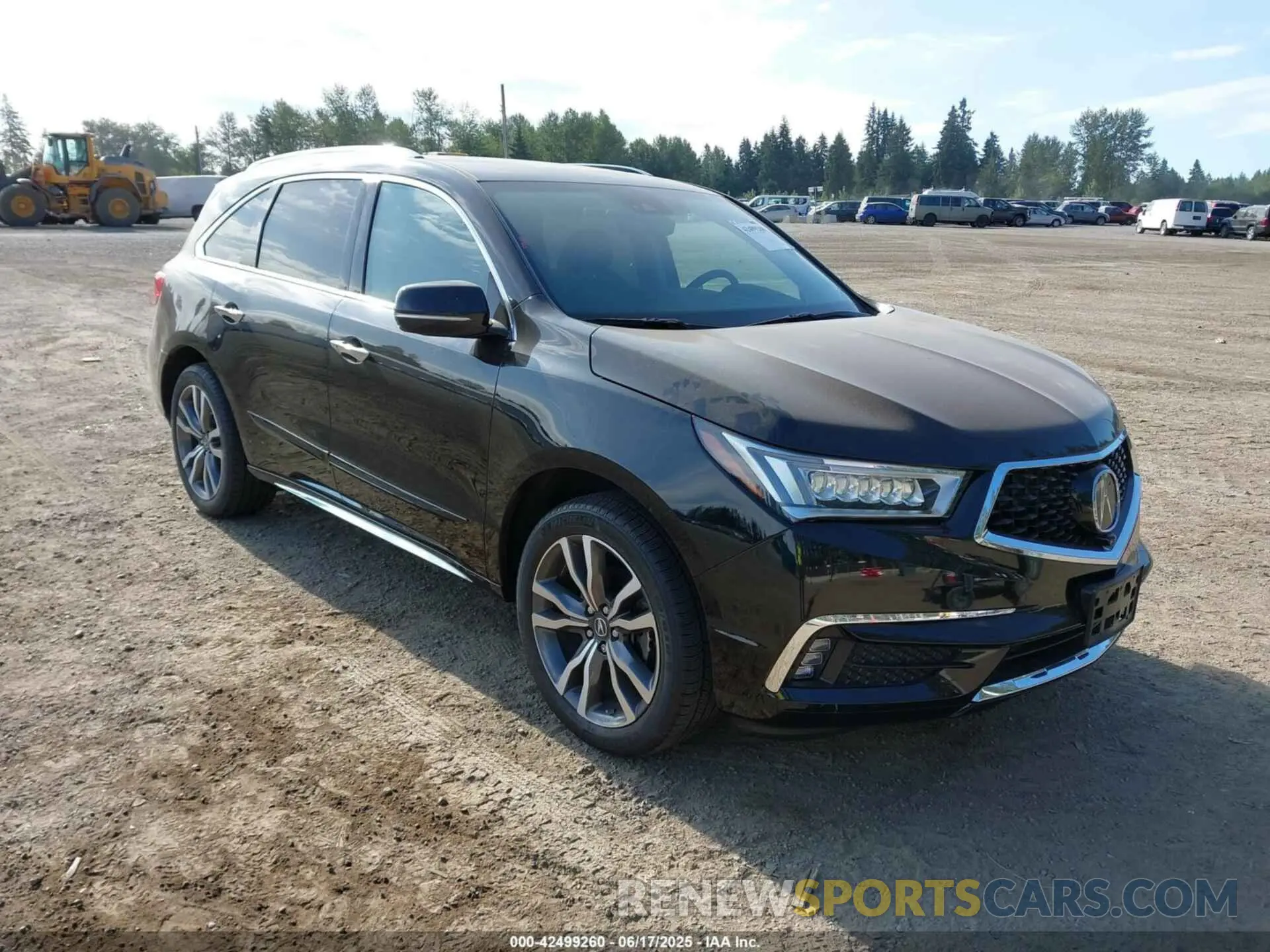 1 Photograph of a damaged car 5J8YD4H83KL019993 ACURA MDX 2019