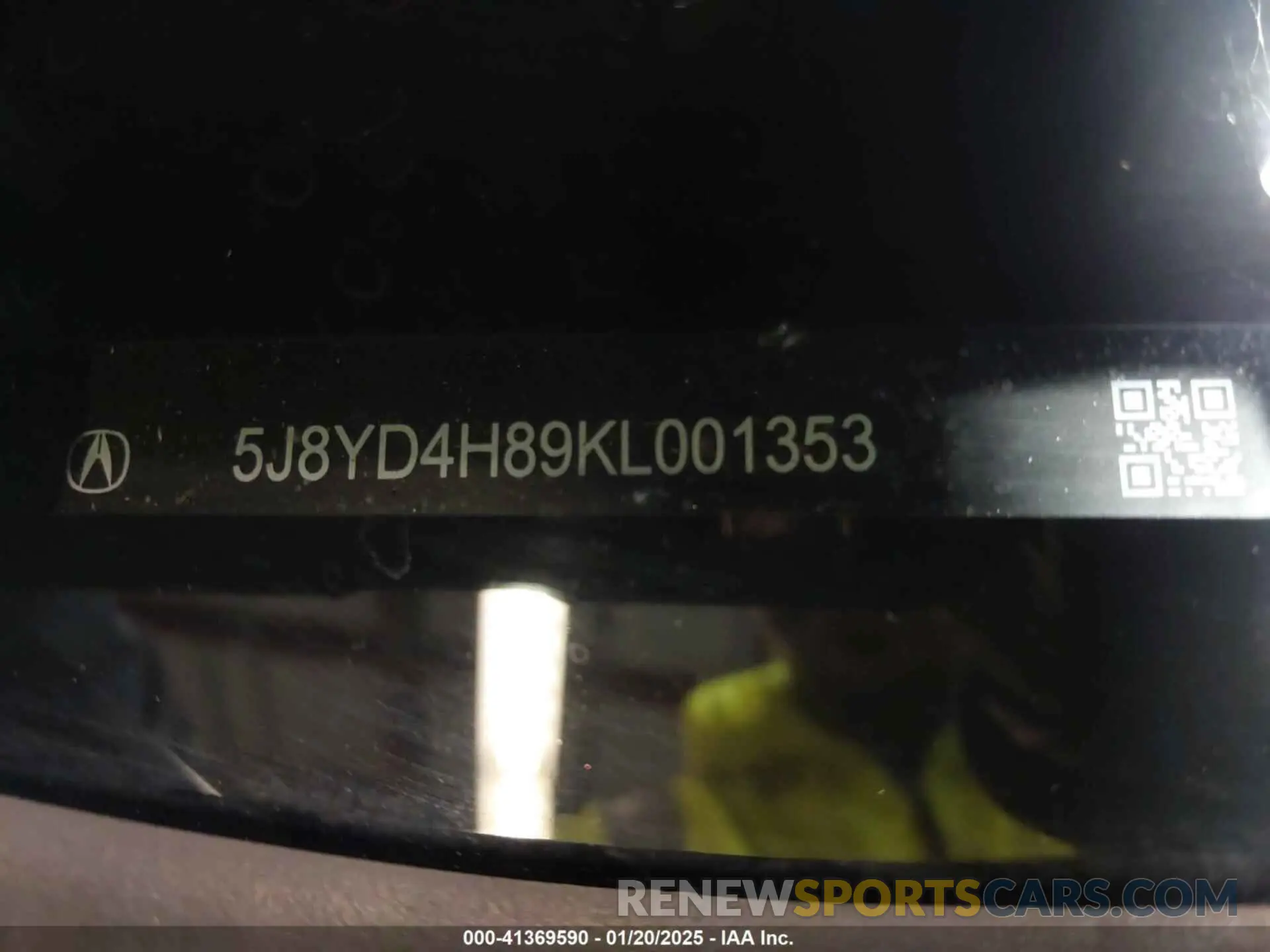17 Фотография поврежденного автомобиля 5J8YD4H89KL001353 ACURA MDX 2019