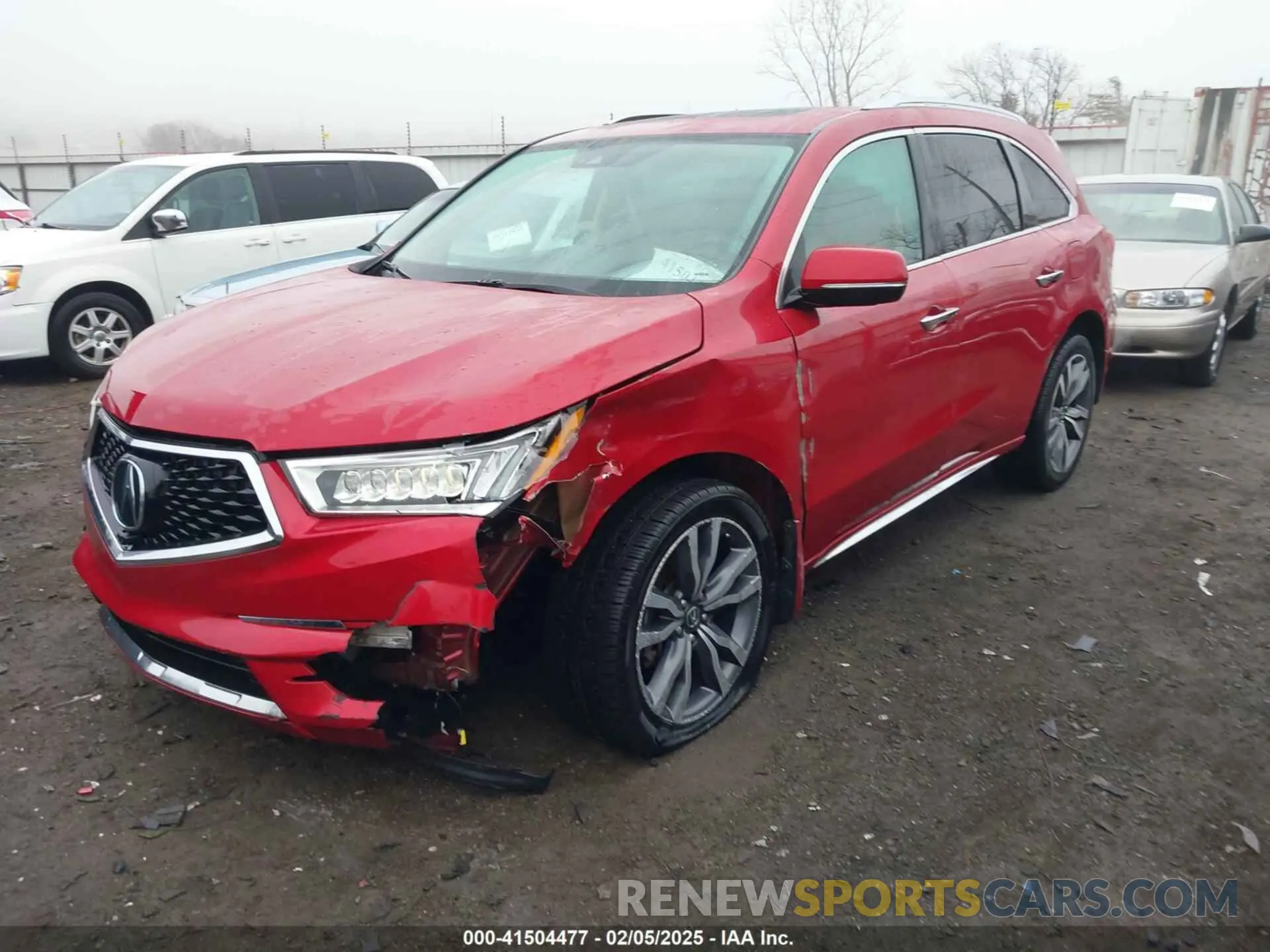 2 Photograph of a damaged car 5J8YD4H8XKL013639 ACURA MDX 2019